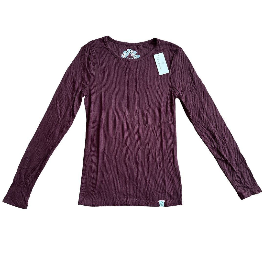 Vera Bradley VERA BRADLEY Burgandy Long Sleeve Top w/ Tag, Small Size S / US 4 / IT 40 - 2 Thumbnail