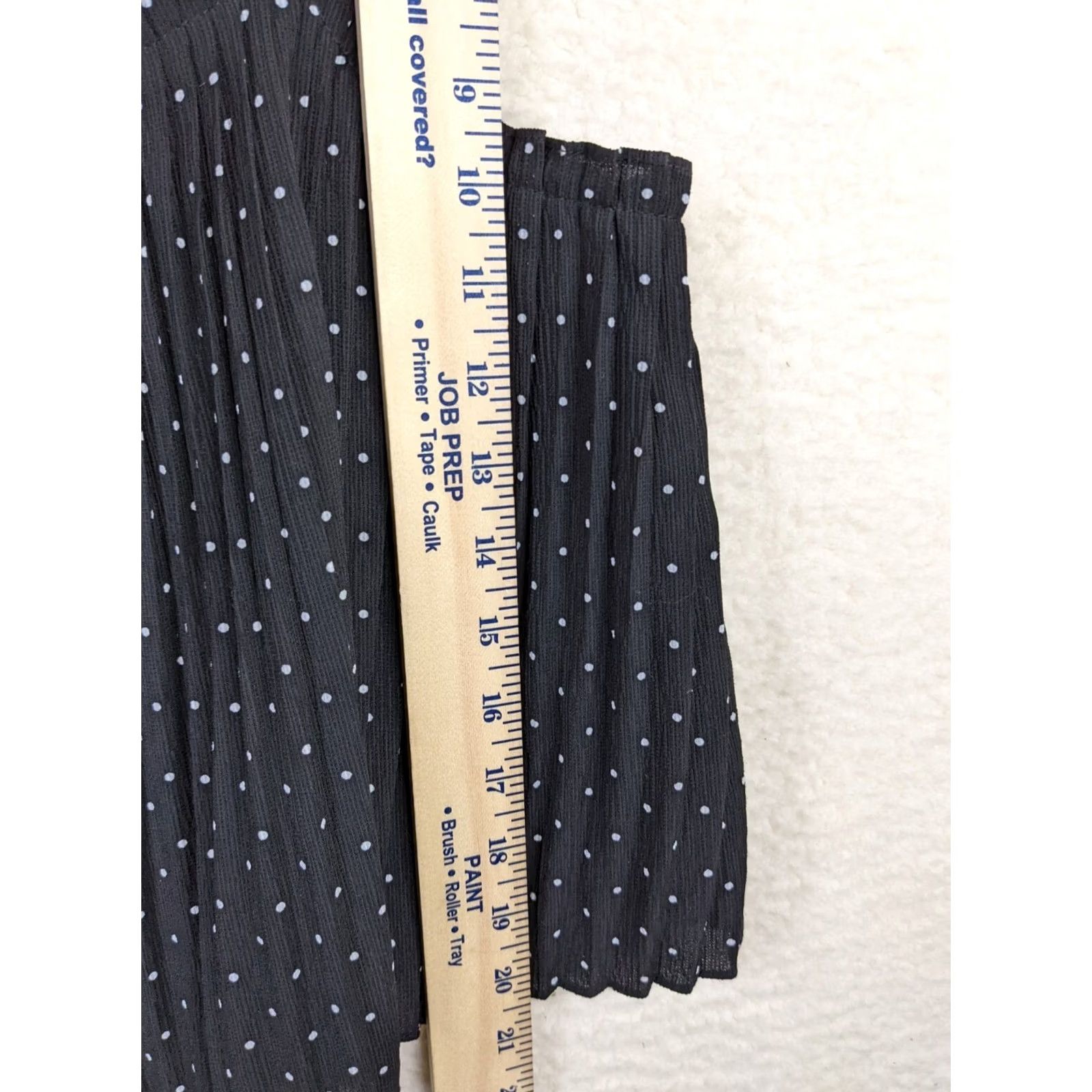 Vintage WILLIAM B tank top Women's size S black white polka dot cropped Size S / US 4 / IT 40 - 3 Thumbnail
