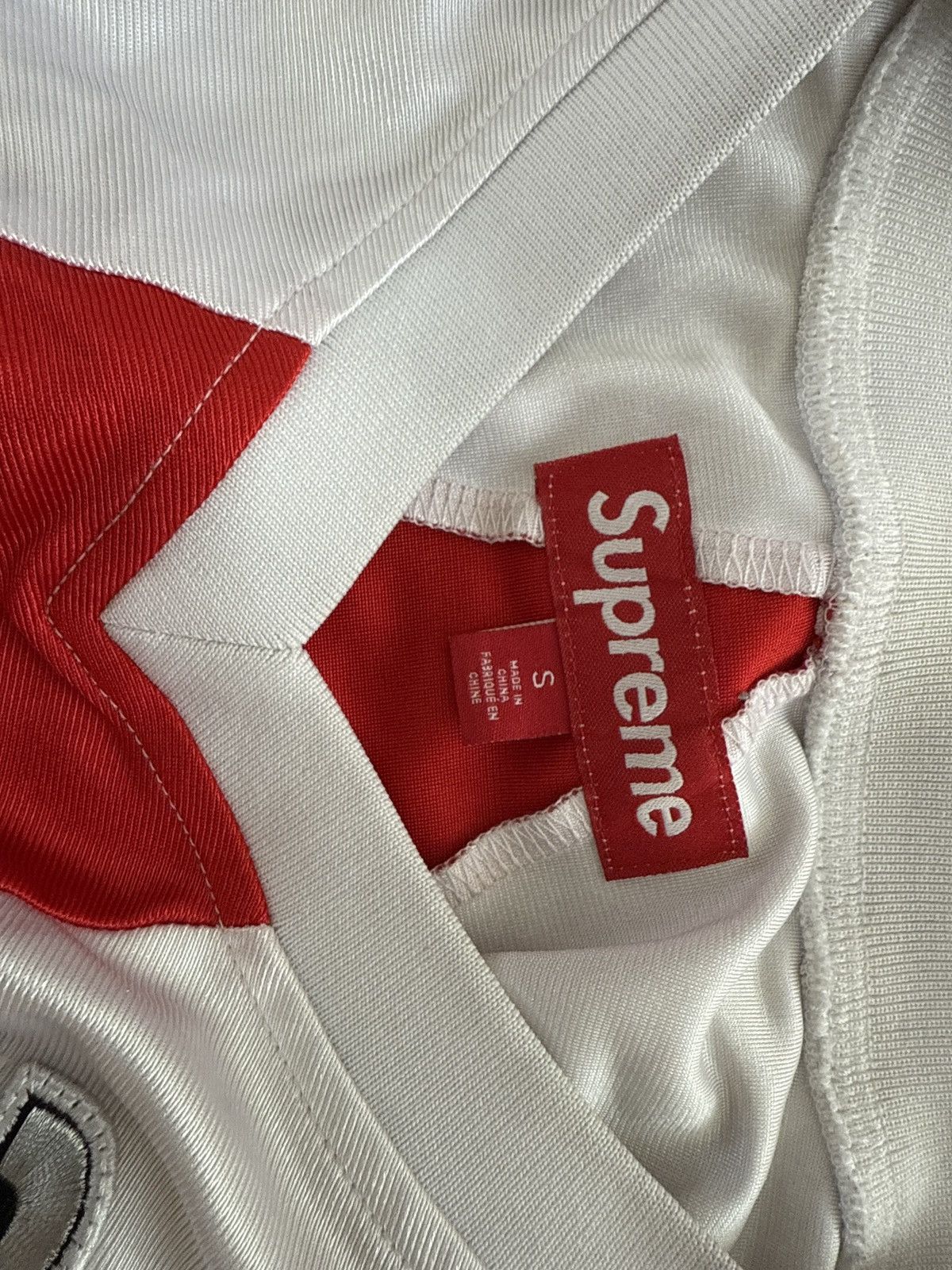 Supreme SUPREME star football jersey white (fw24) Size US S / EU 44-46 / 1 - 6 Thumbnail