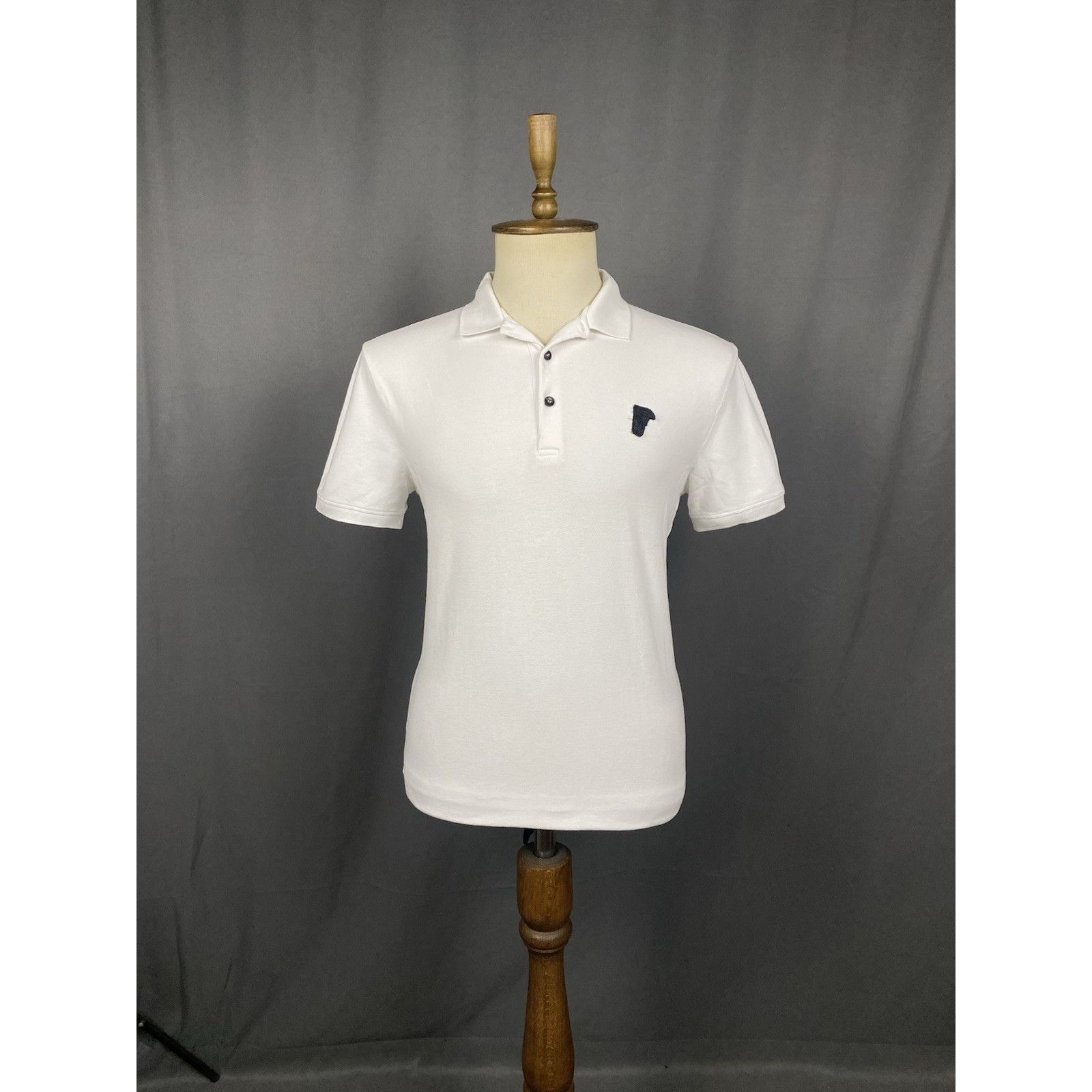 Versace Versace Collection Small Logo Men's White Polo T-Shirt Size Size US L / EU 52-54 / 3 - 3 Thumbnail