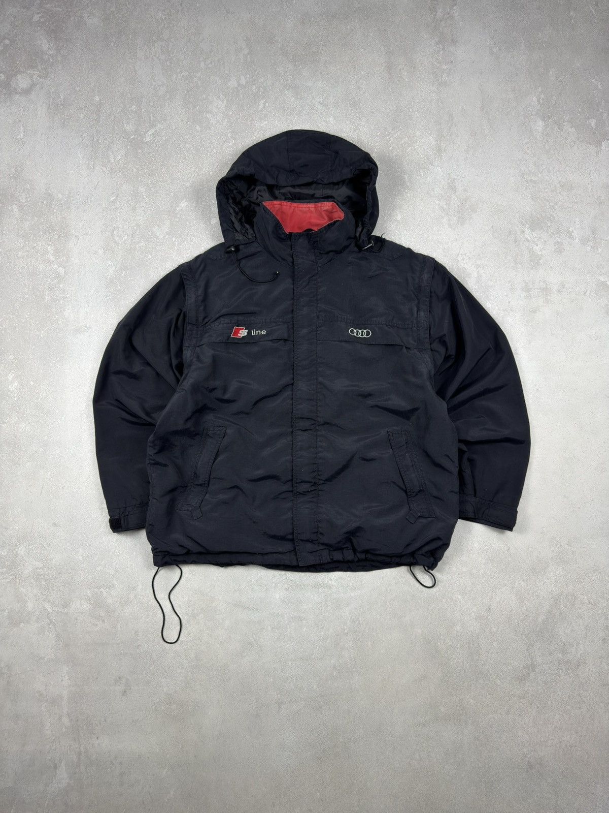 Audi Vintage Audi S-Line Racing Jacket Full Zip Vest 2 in 1 Size US L / EU 52-54 / 3 - 2 Thumbnail