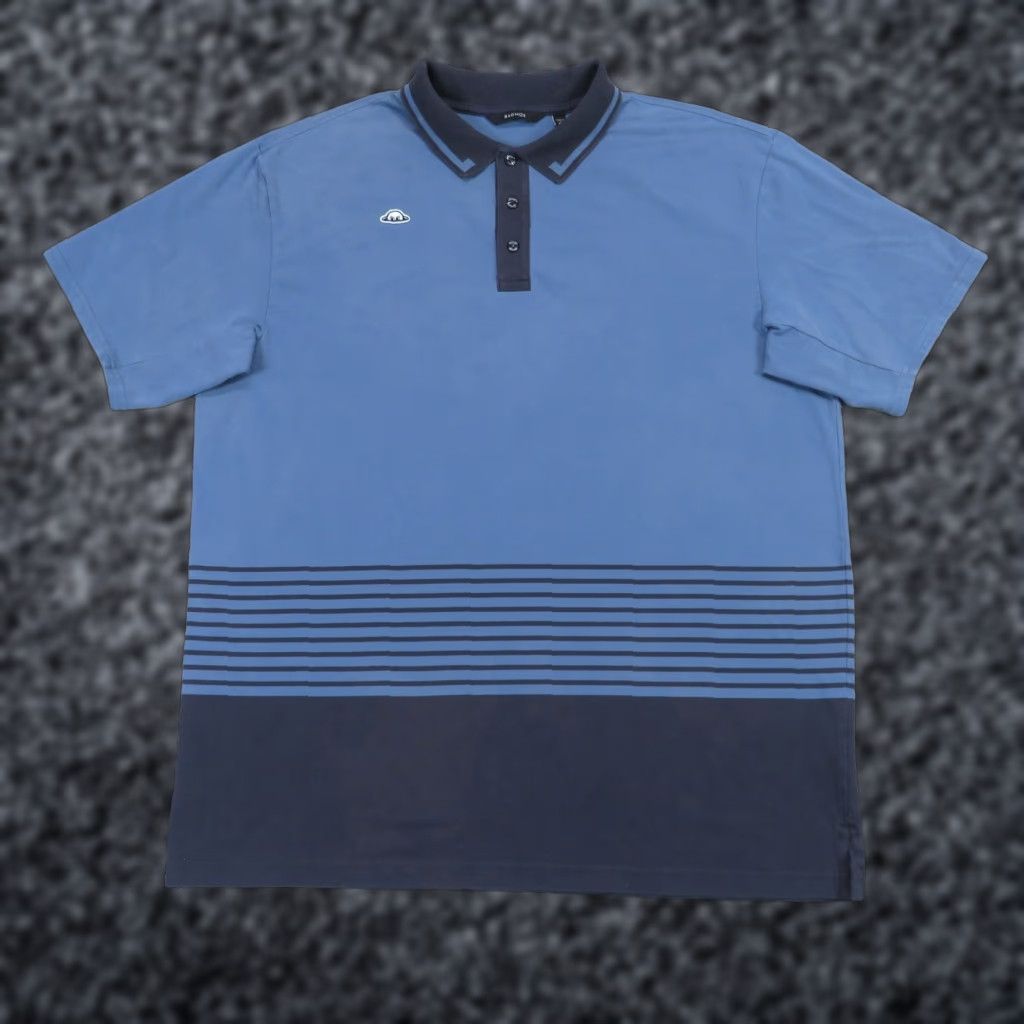 Vintage Radmor Golf Polo Mens XXL Blue Striped Ombre Pima Cotton Logo Size US XXL / EU 58 / 5 - 1 Thumbnail
