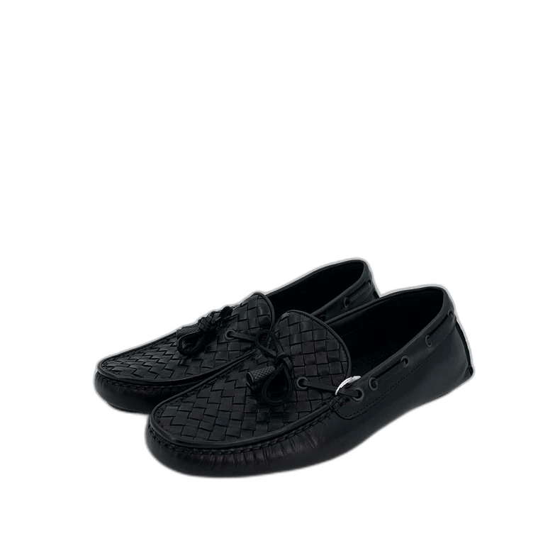 Bottega Veneta Bottega Veneta Black Woven Loafers Shoes Size US 10.5 / EU 43-44 - 1 Thumbnail