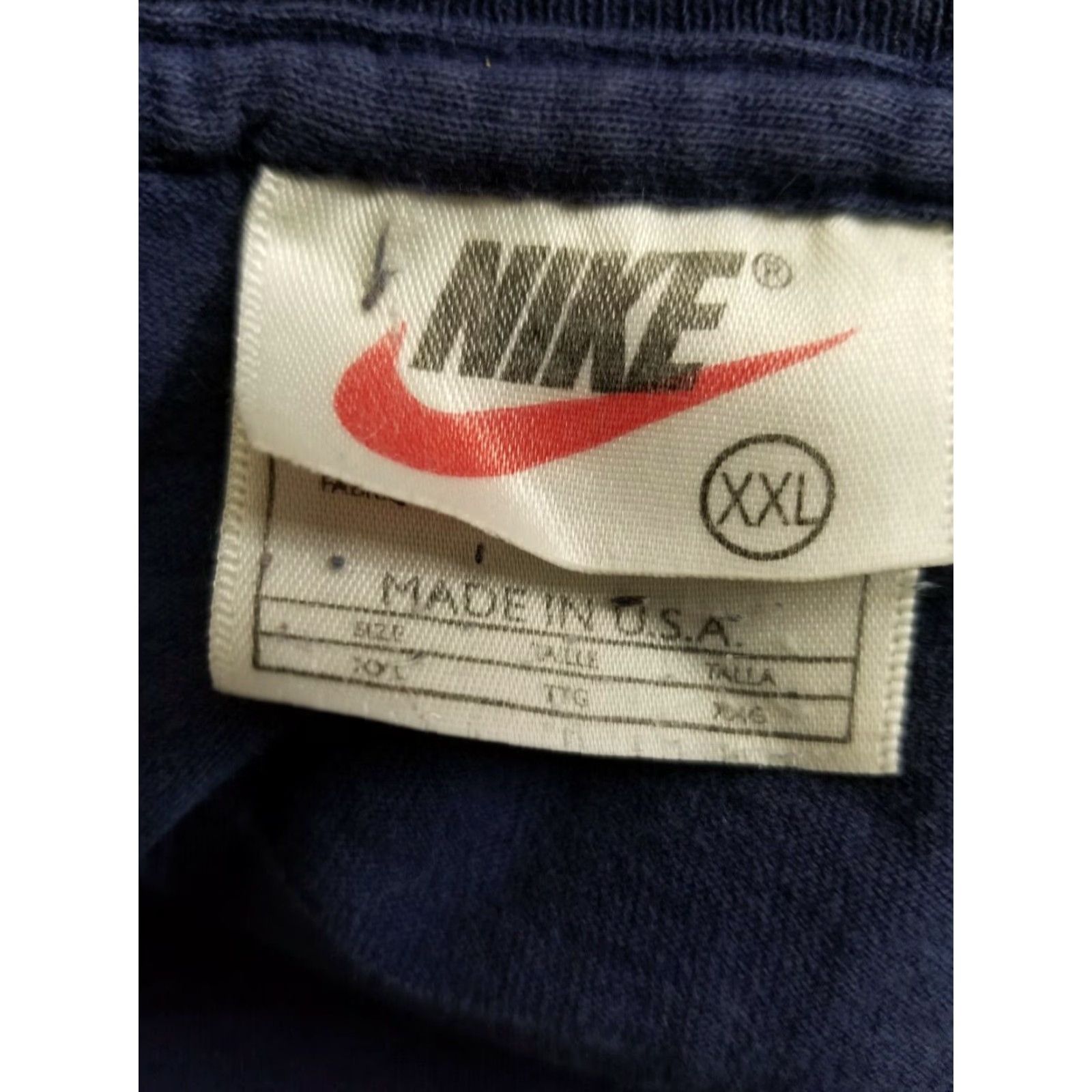 Jordan Brand VINTAGE Nike T-Shirt Men 2XL Double-Sided 90s White Tag USA Made Cotton Mens Size US XXL / EU 58 / 5 - 7 Thumbnail