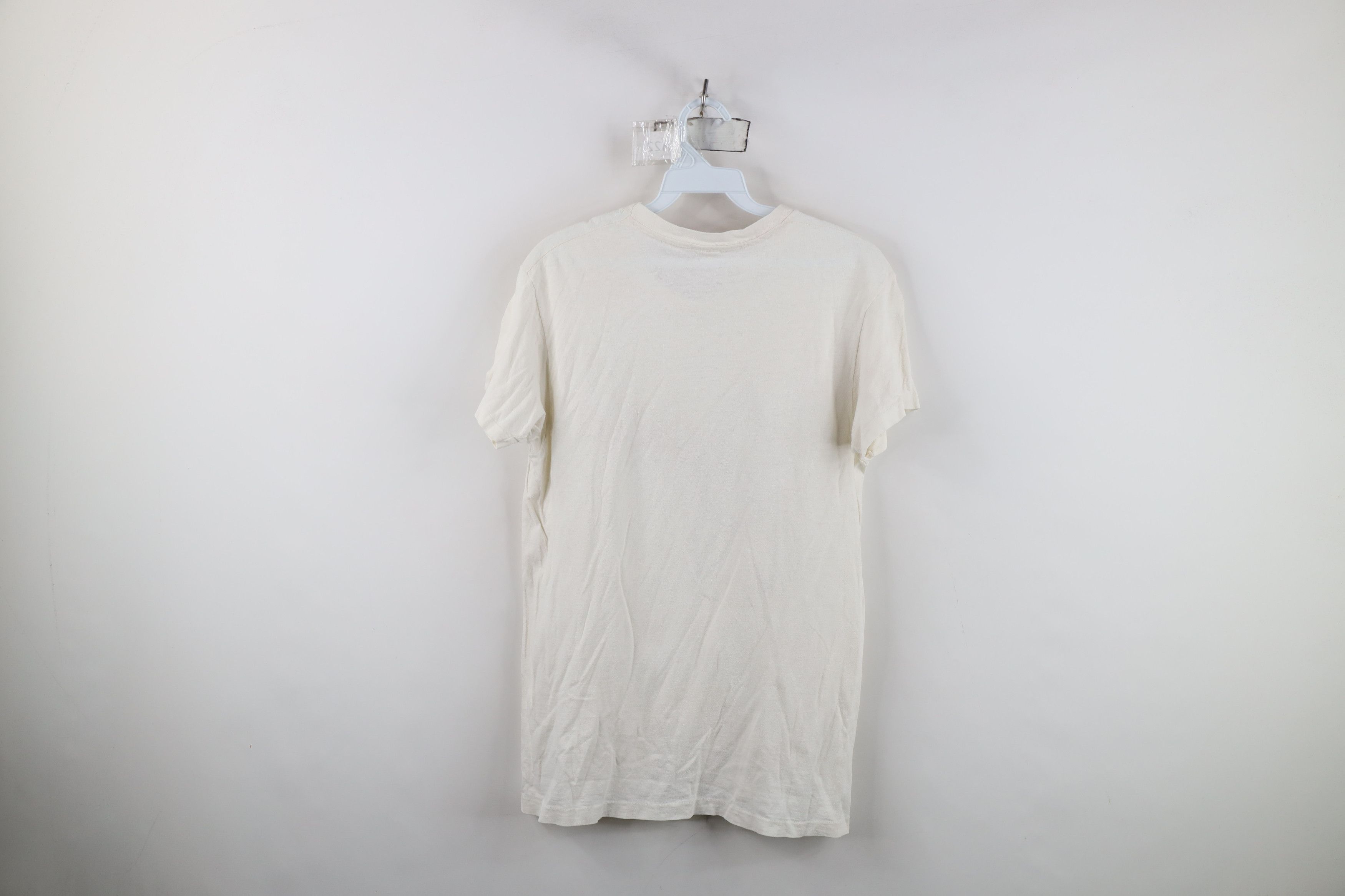 Vintage Vintage 70s Streetwear Flower Bee Goddess T-Shirt White USA Size M / US 6-8 / IT 42-44 - 13 Thumbnail