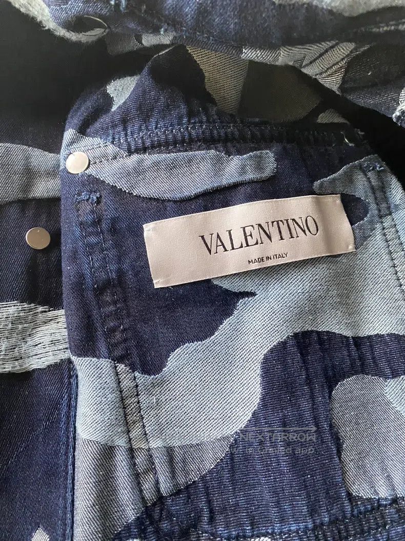 Valentino Valentino Camouflage denim shirt jacket Size US XL / EU 56 / 4 - 5 Thumbnail