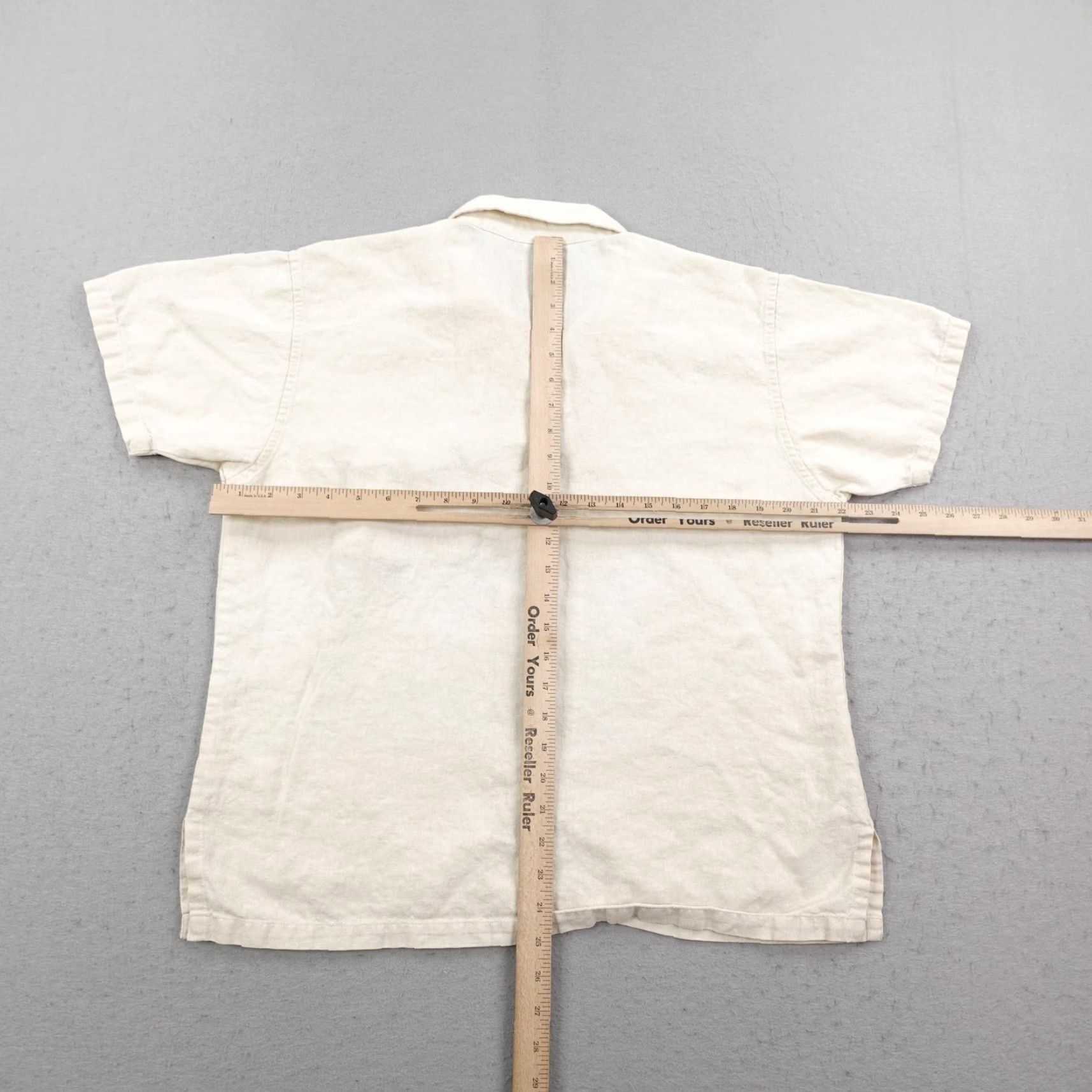 Patagonia VINTAGE Patagonia Shirt Womens Large Beige Hemp Button-Up Camp Loop Collar 90s Size L / US 10 / IT 46 - 5 Thumbnail