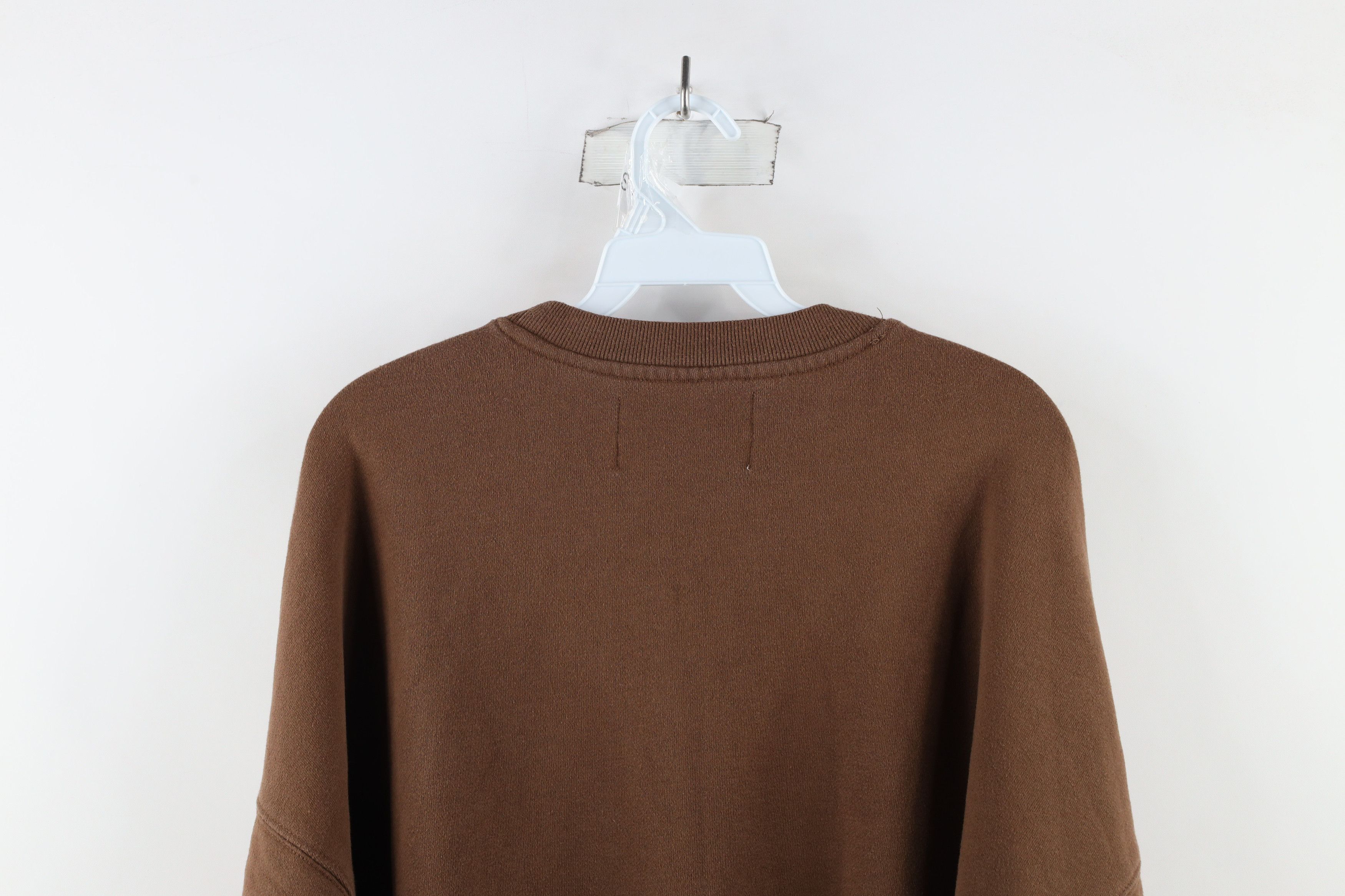 Vintage Retro Land Rover Out Oversized Crewneck Sweatshirt Brown Size XS / US 0-2 / IT 36-38 - 9 Thumbnail