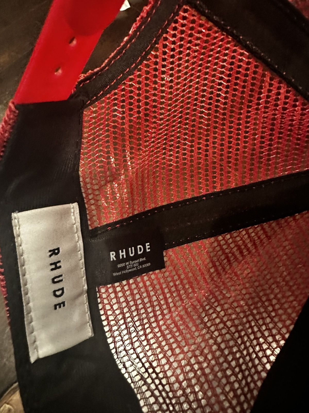 Rhude Rhude Rally Prix Trucker White/Red Retails $250 Size ONE SIZE - 4 Thumbnail