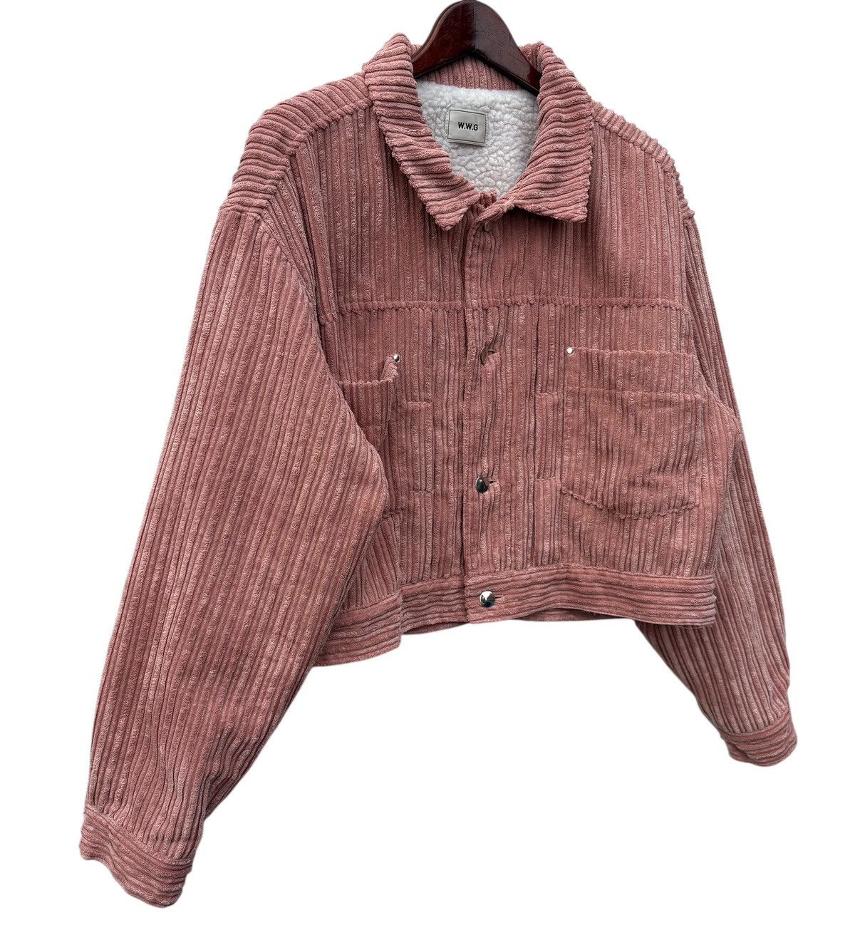 Designer × Japanese Brand W.W.G Corduroy Sherpa Lining Designer Cropped Jacket Size L / US 10 / IT 46 - 4 Thumbnail