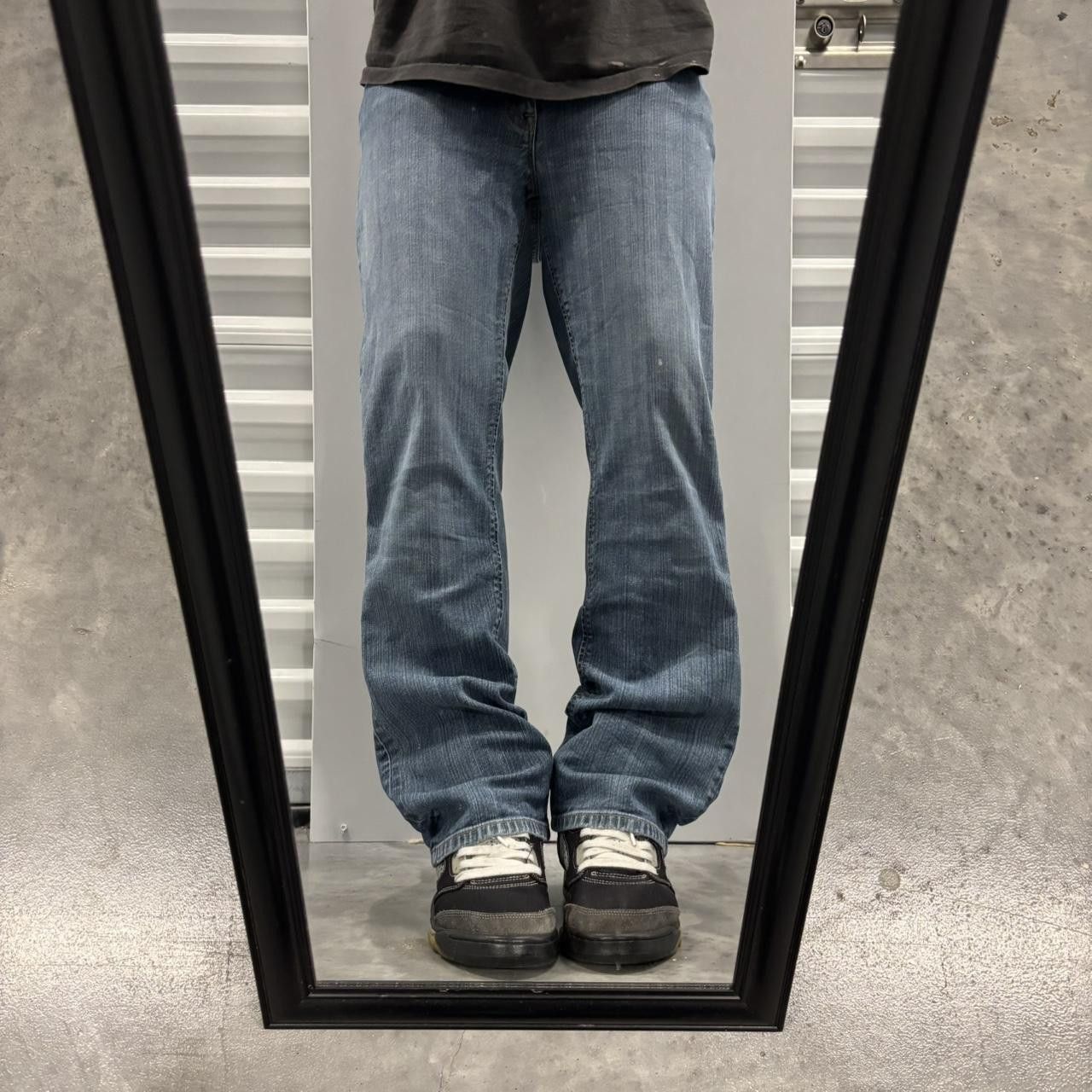 Japanese Brand × Vintage Crazy Vintage Y2K/2000s Grunge Dark Wash Denim Jeans! Size US 29 - 1 Thumbnail