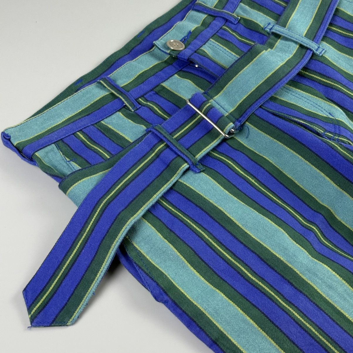 Comme des Garcons Homme Plus CDG Homme Plus - F/W 2001 - Belted Stripe Pants Size US 30 / EU 46 - 2 Thumbnail