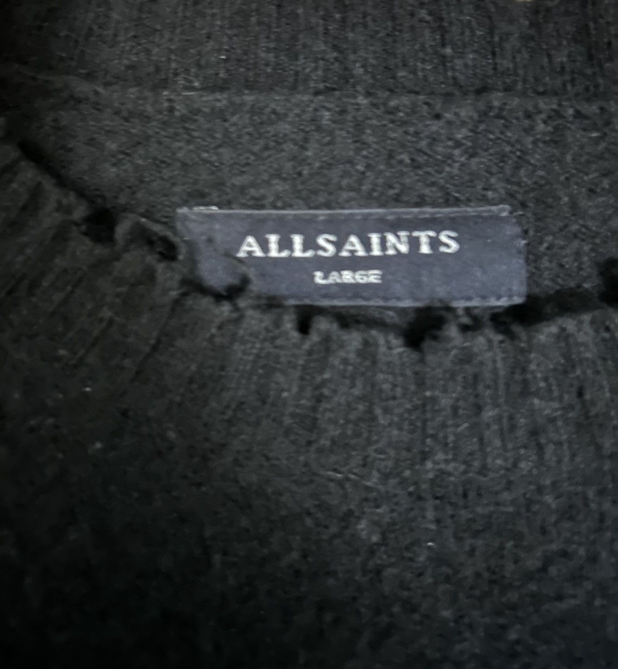 Allsaints AllSaints Distressed Knitwear Sweater Size US L / EU 52-54 / 3 - 3 Thumbnail