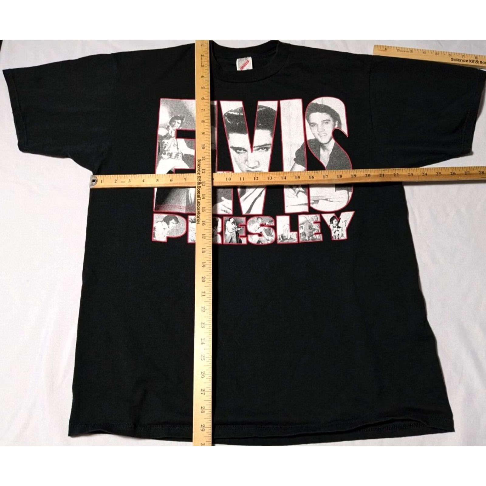 Vintage VTG 90s ELVIS PRESLEY Men XL Black Cotton Graphic T-Shirt Made In USA Tes Size US XL / EU 56 / 4 - 7 Thumbnail