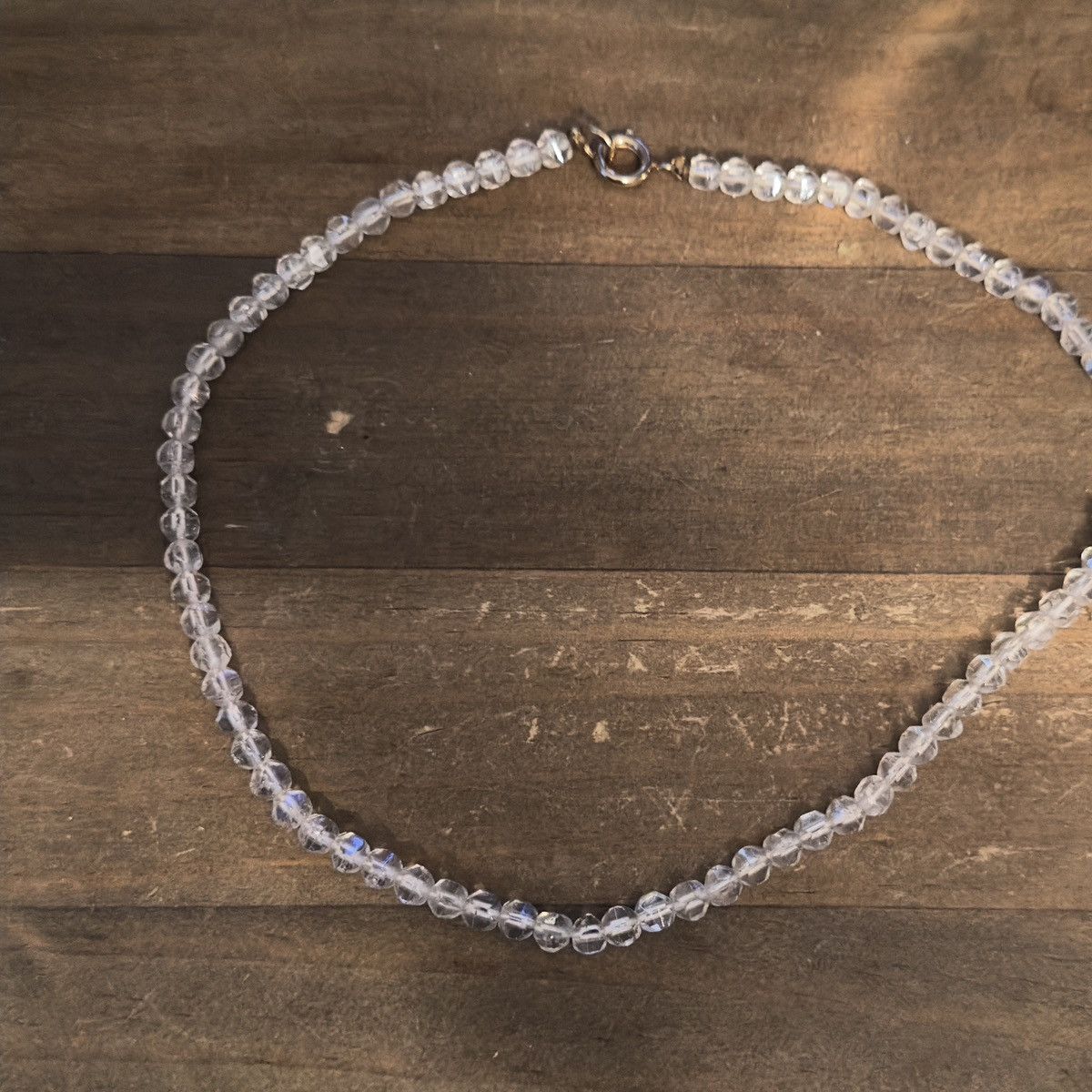 Vintage Vintage clear crystal bead necklace Size ONE SIZE - 2 Thumbnail