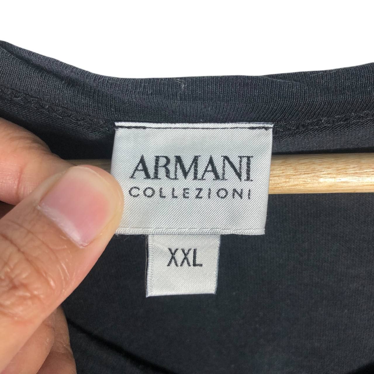 Armani × Armani Collezioni × Armani Exchange Vintage Armani Collezioni V-Neck T-shirt Size US XXL / EU 58 / 5 - 8 Thumbnail