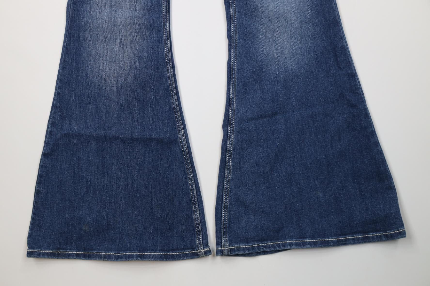 Vintage Vintage Y2K Western Babydoll Bell Bottoms Denim Jeans Blue Size 30" / US 8 / IT 44 - 4 Thumbnail