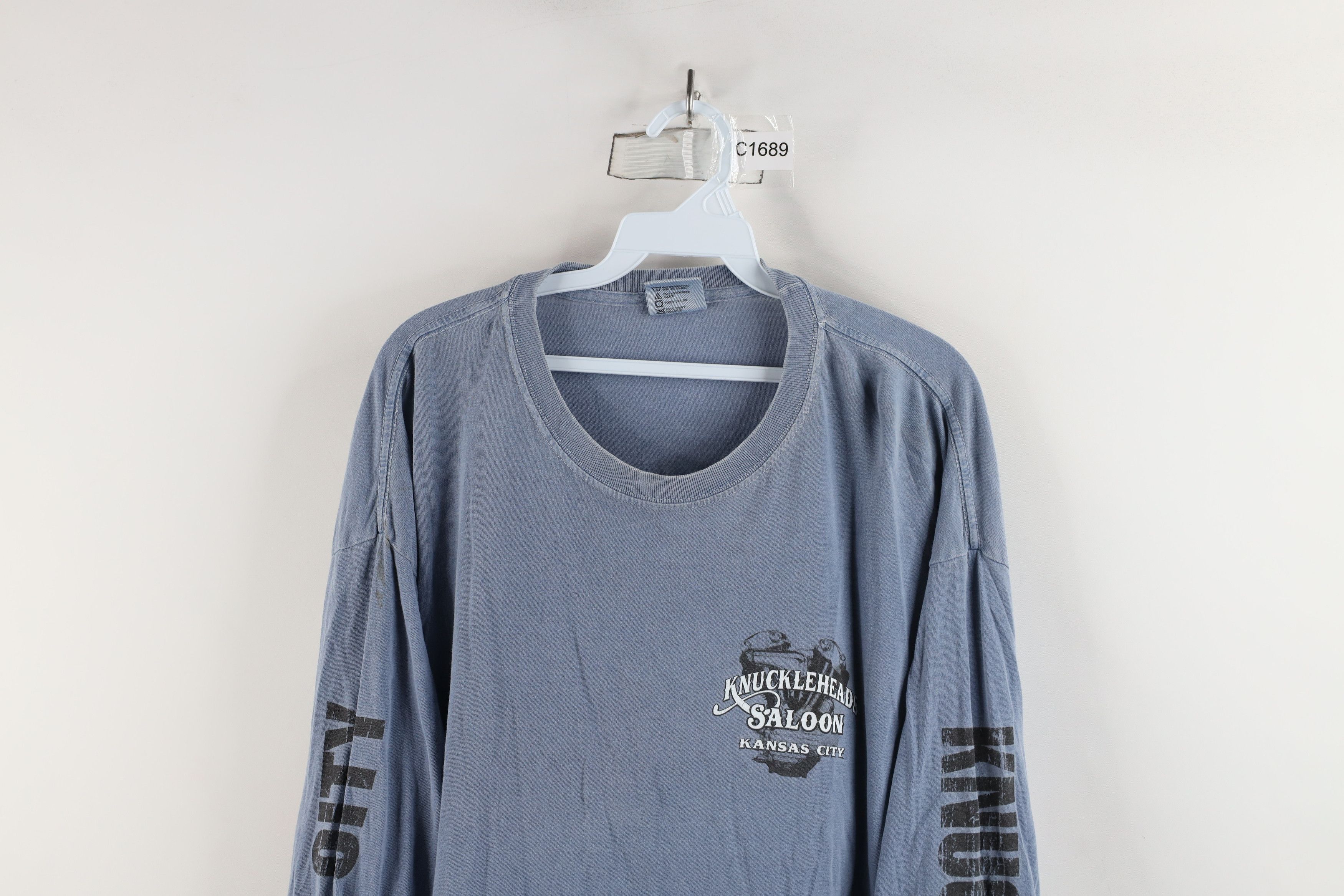 Vintage Vintage Knuckleheads Motorcycle Up Girl Long Sleeve Shirt Size US XL / EU 56 / 4 - 2 Thumbnail