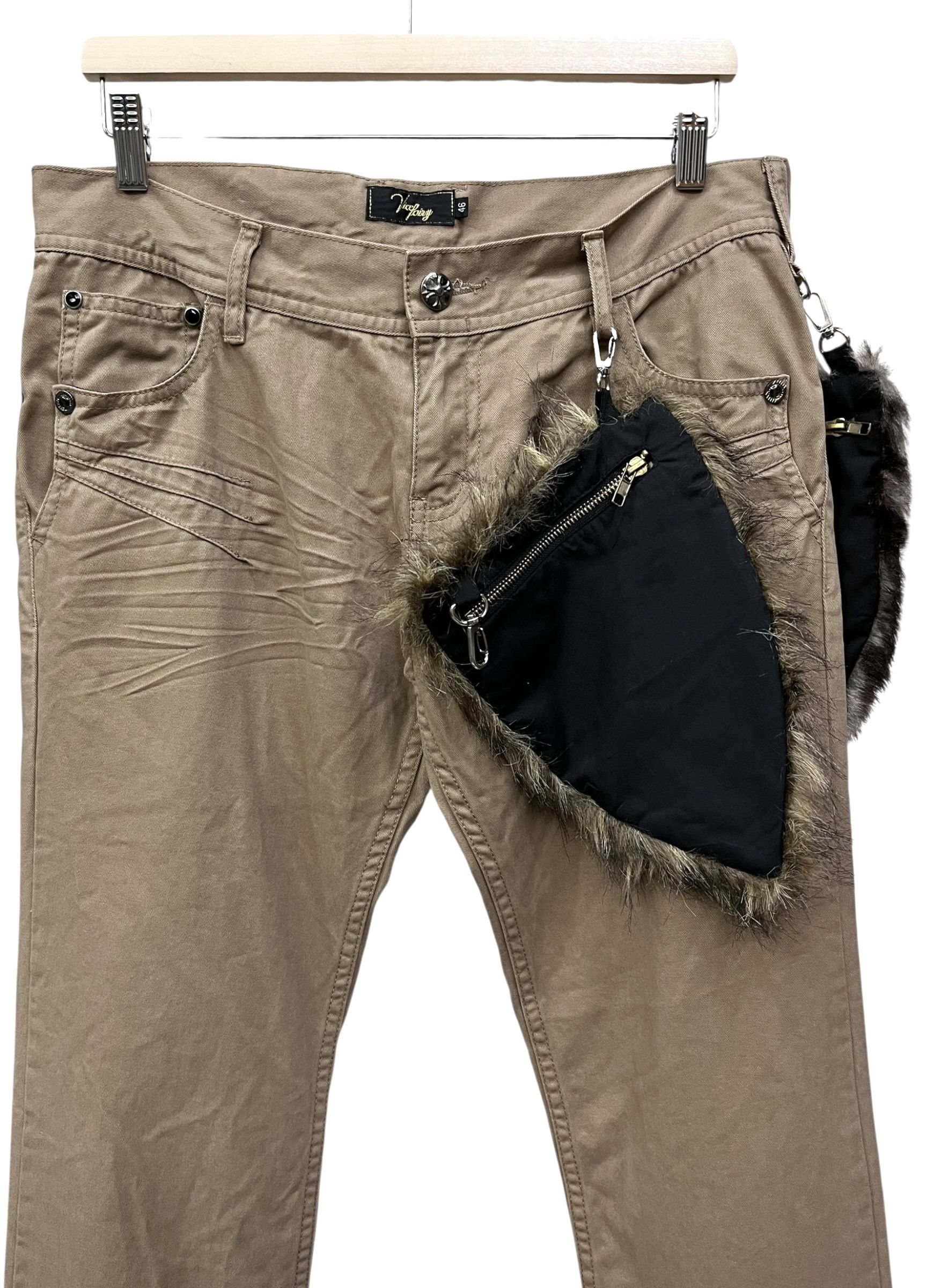 Vice 🔥Vice Fairy LGB Fur Runway Vibes Tribal Flare Pants Size US 31 - 5 Thumbnail