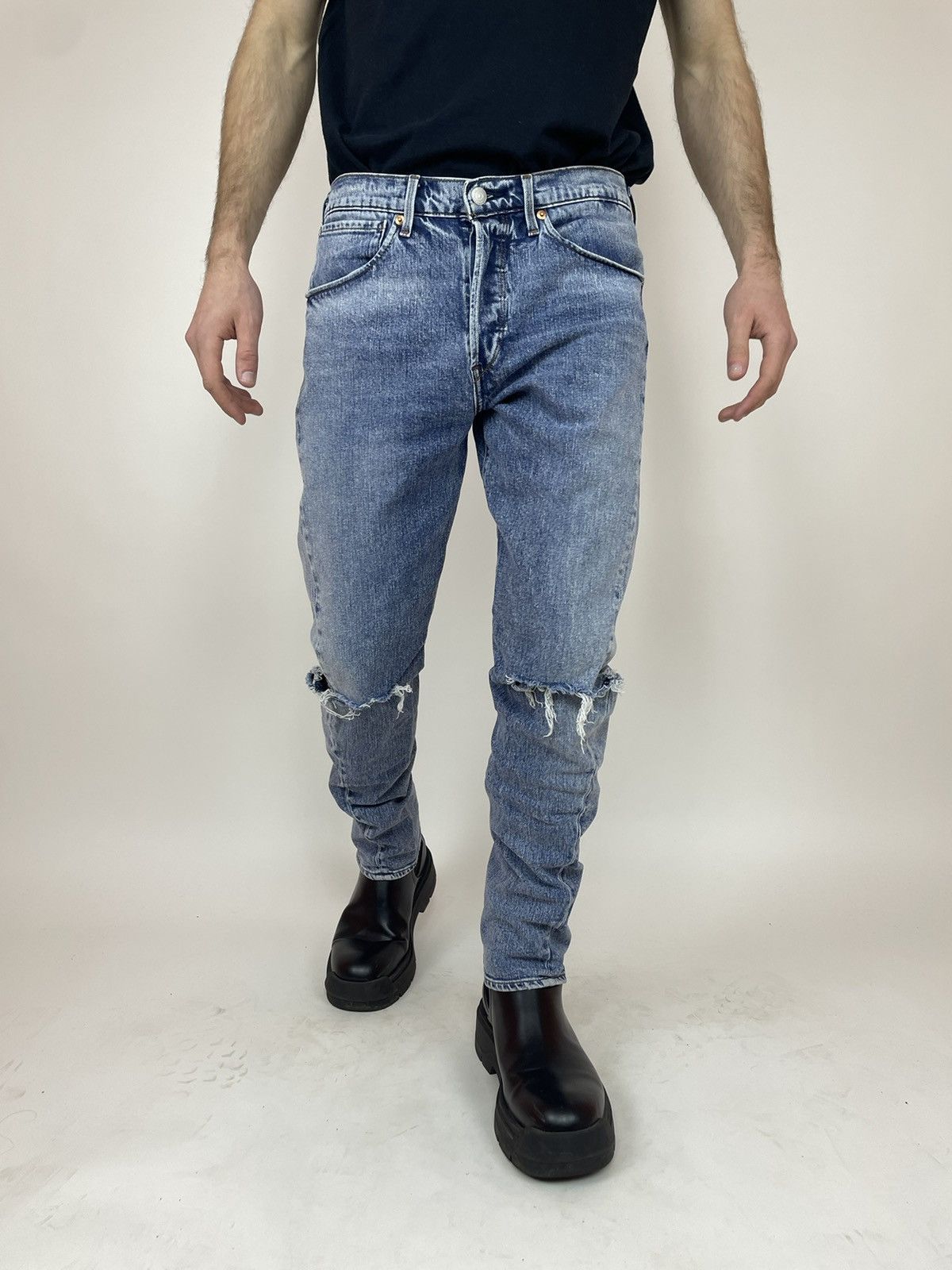 Levi's Levi's Engineered 502 Premium Denim skinny Jeans levis Size US 31 - 2 Thumbnail