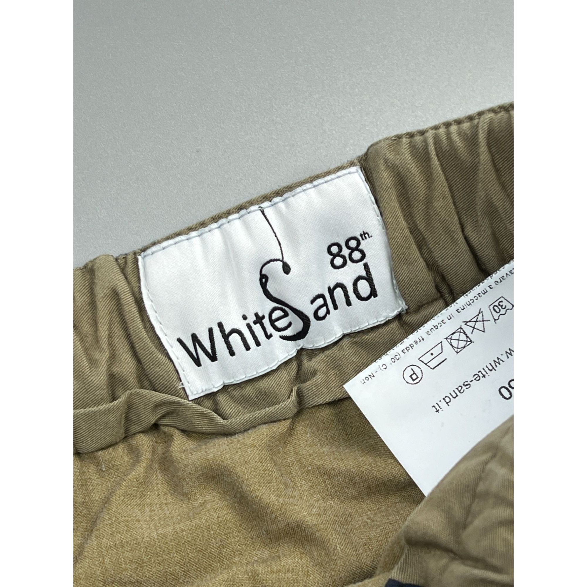 Designer Unisex White Sand Raw Selvedge Denim Jeans Pants (Y0797) Size US 34 / EU 50 - 7 Thumbnail