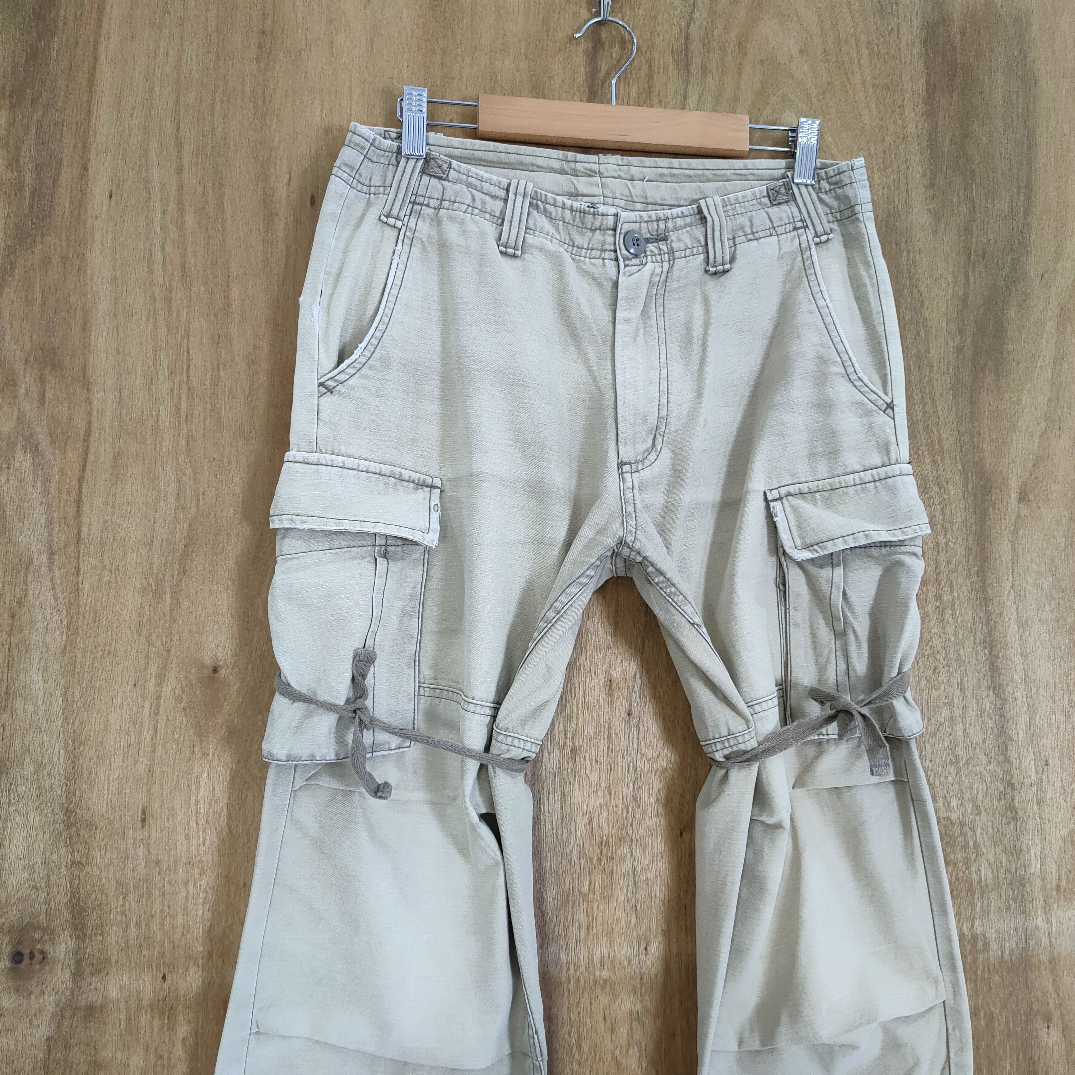 Japanese Brand VINTAGE JUNGLE STORM BONDAGE CARGO PANTS Size US 30 / EU 46 - 1 Thumbnail
