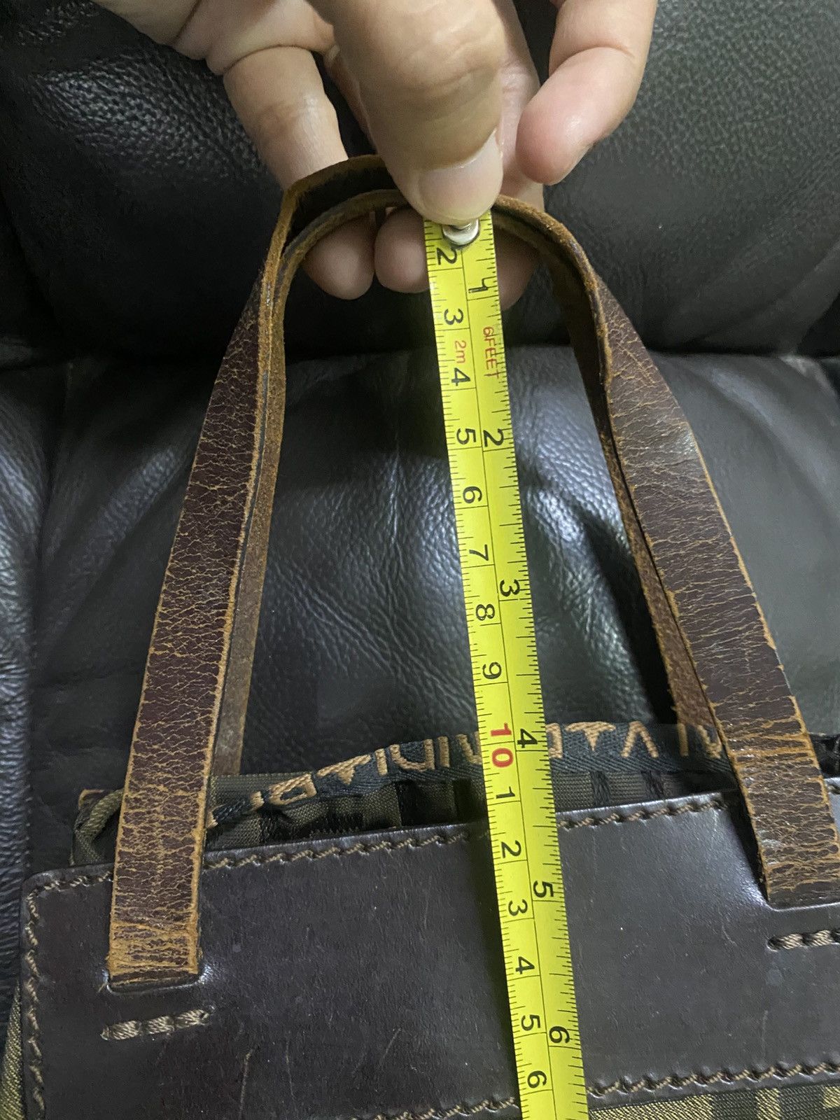 Fendi Authentic Vintage Fendi Zucca Monogram Mini Tote Bag Size ONE SIZE - 9 Thumbnail