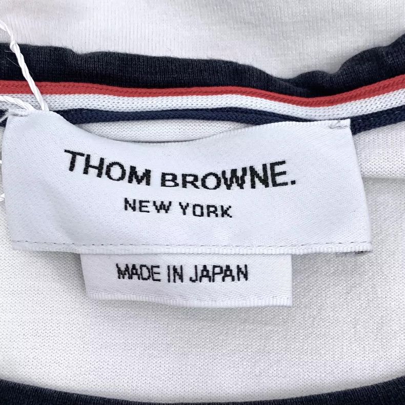 Thom Browne Thom Browne size2 White cotton round neck short sleeves Size US M / EU 48-50 / 2 - 6 Thumbnail