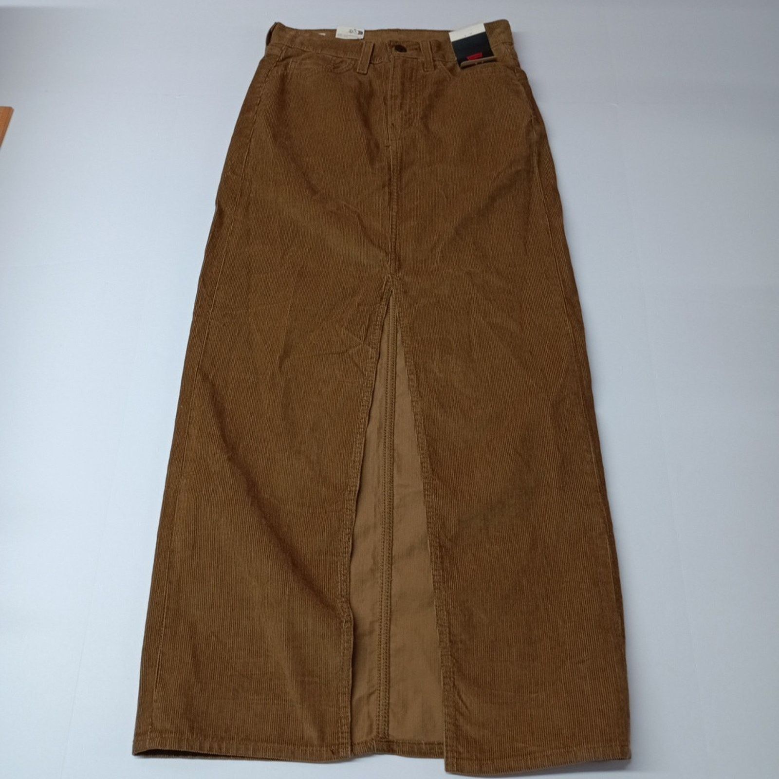 Levi's Levi's Premium Ankle Column Corduroy Skirt Size 24 Brown Size 24" / US 00 / IT 34 - 1 Thumbnail