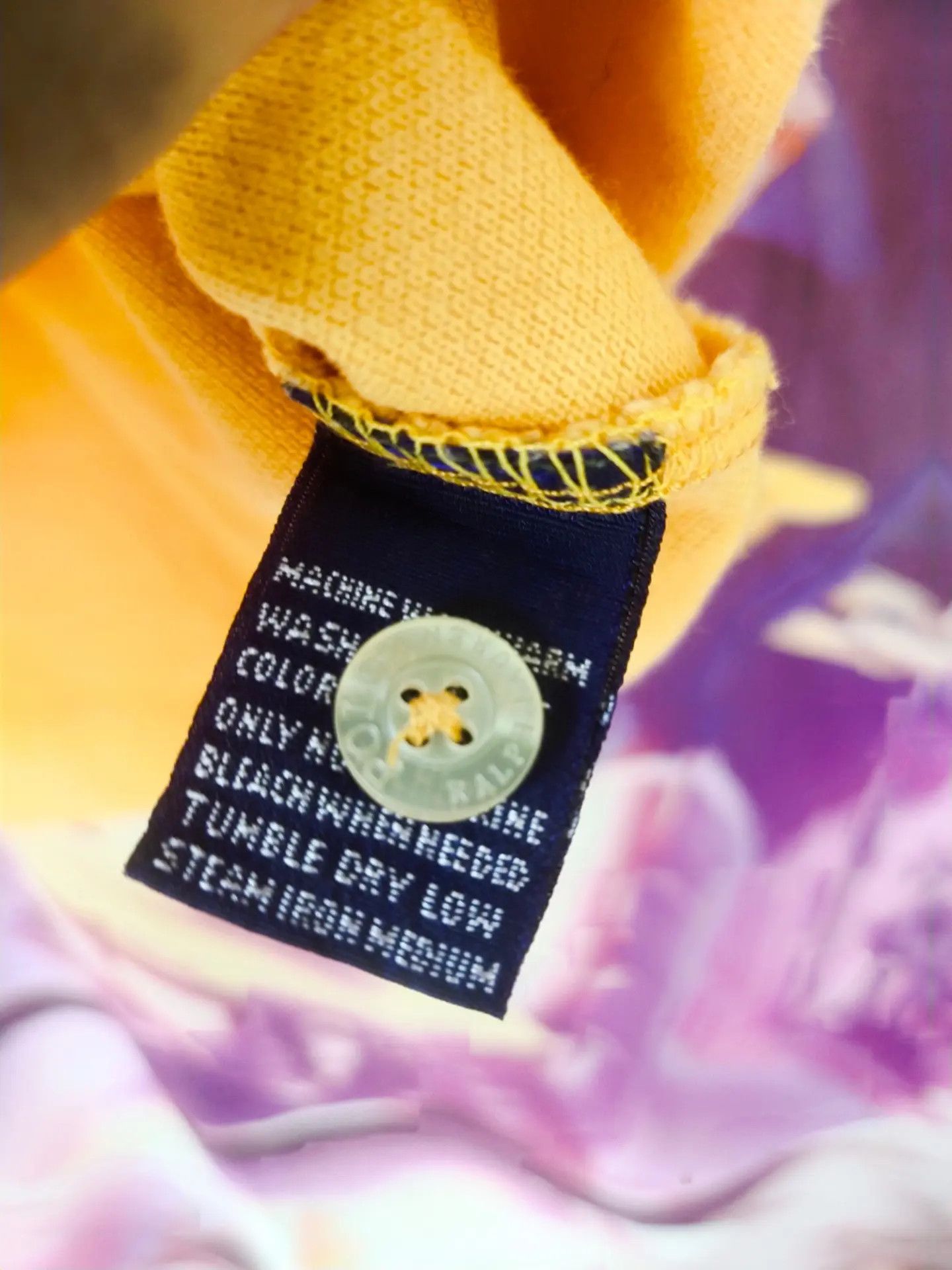 Polo Ralph Lauren Vintage Polo Ralph Lauren Yellow Slim Fit Woman Polo Shirt Size XL / US 12-14 / IT 48-50 - 3 Thumbnail