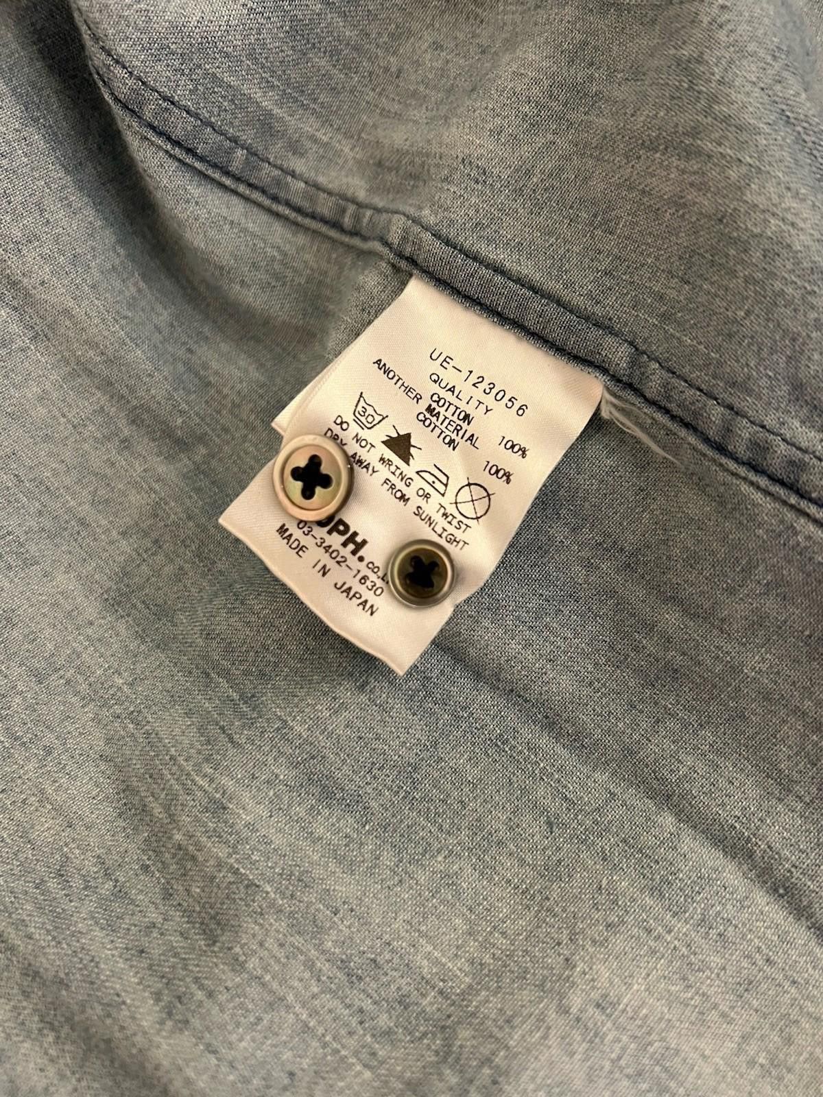 uniform experiment Pre-Owned Uniform Experiment Denim 2 Tone Shirt Size Large Size US L / EU 52-54 / 3 - 6 Thumbnail