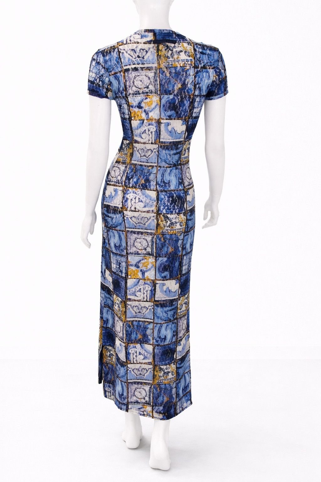 Jean Paul Gaultier Jean Paul Gaultier Transparent Tile Maxi Colour Block Dress Size M / US 6-8 / IT 42-44 - 2 Thumbnail