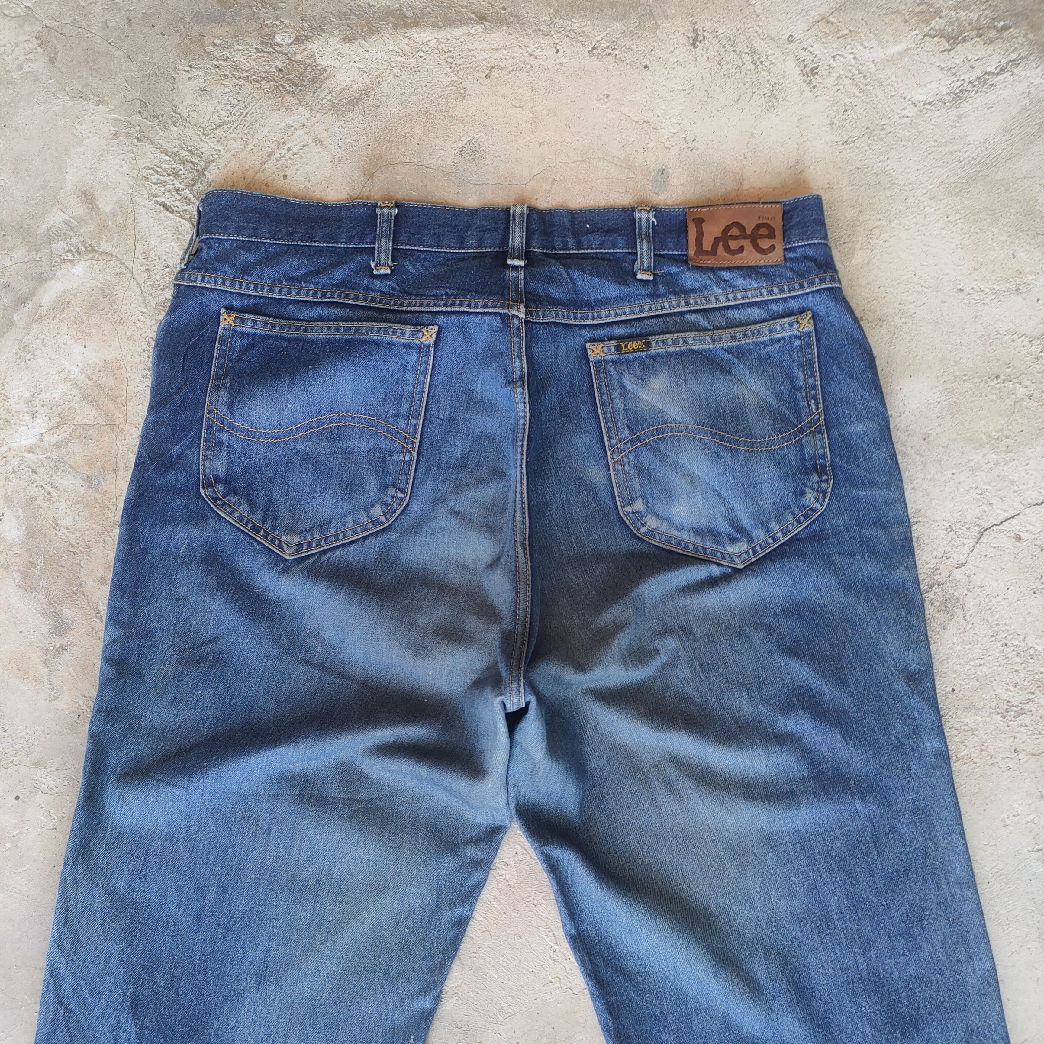 Jean × Lee W38 VINTAGE LEE FADED DISTRESSED JEAN PANTS Size US 38 / EU 54 - 10 Thumbnail