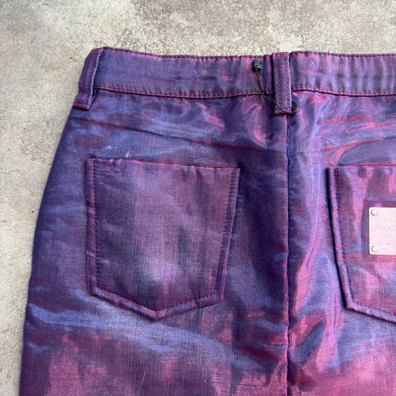 Dolce & Gabbana × Vintage Dolce & Gabbana Vintage Metallic Logo Skirt Size 27" / US 4 / IT 40 - 9 Thumbnail