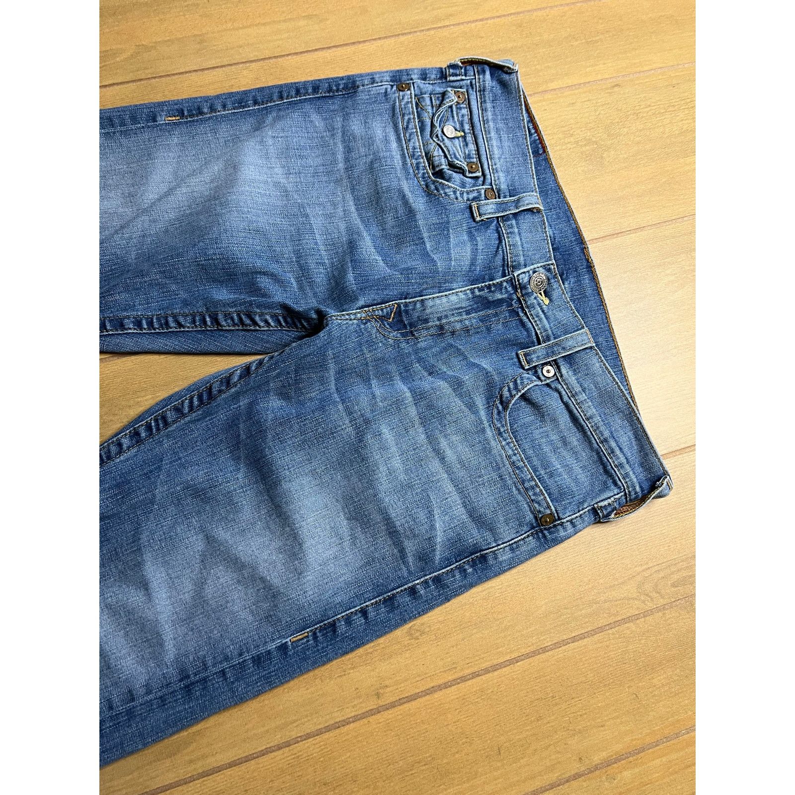 True Religion True Religion Jeans Mens 36X28 Blue Ricky Straight Leg Y2K Size US 36 / EU 52 - 10 Thumbnail