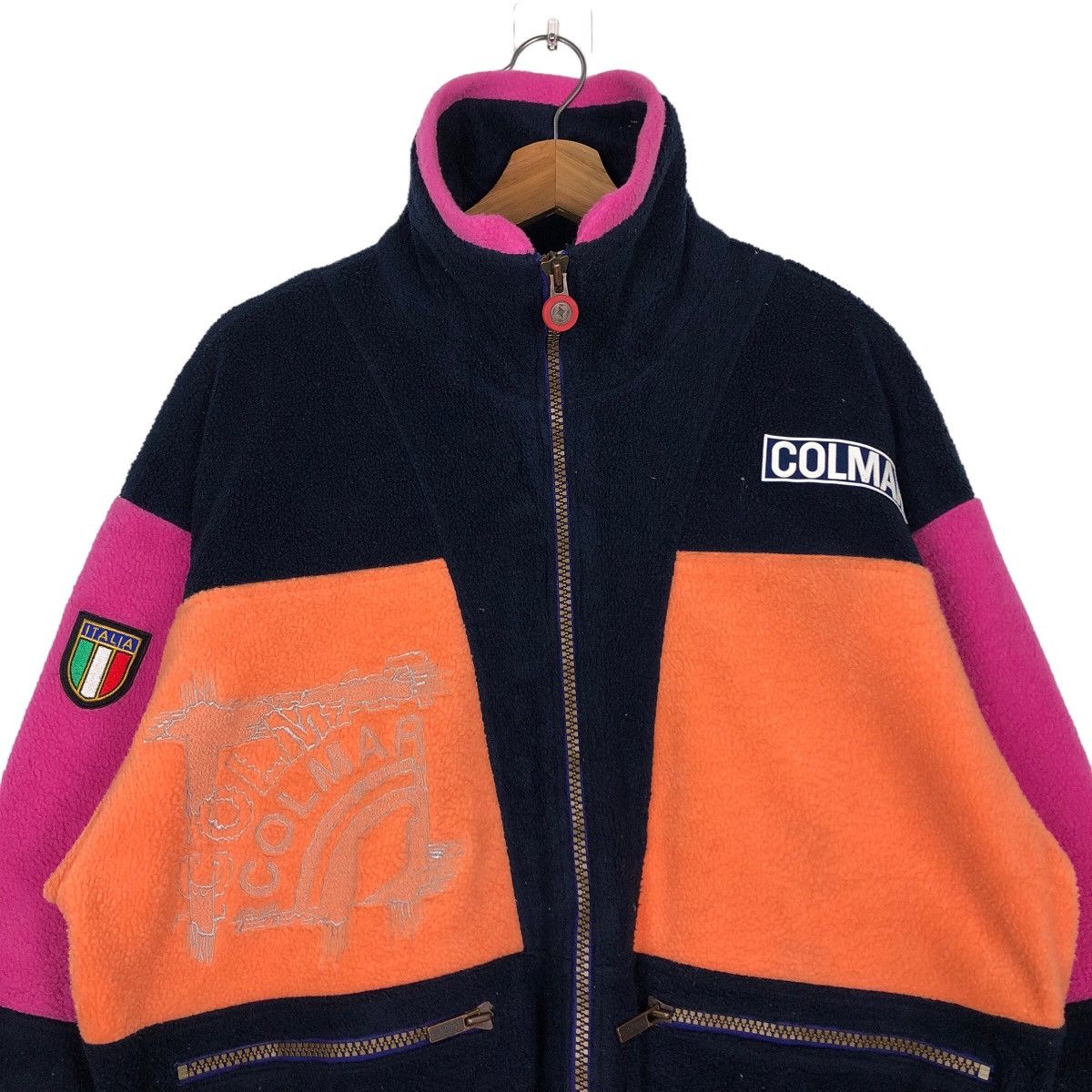 Japanese Brand 🔥Vintage Fleece Jacket Colmar Anorak Colour Block Size US M / EU 48-50 / 2 - 3 Thumbnail