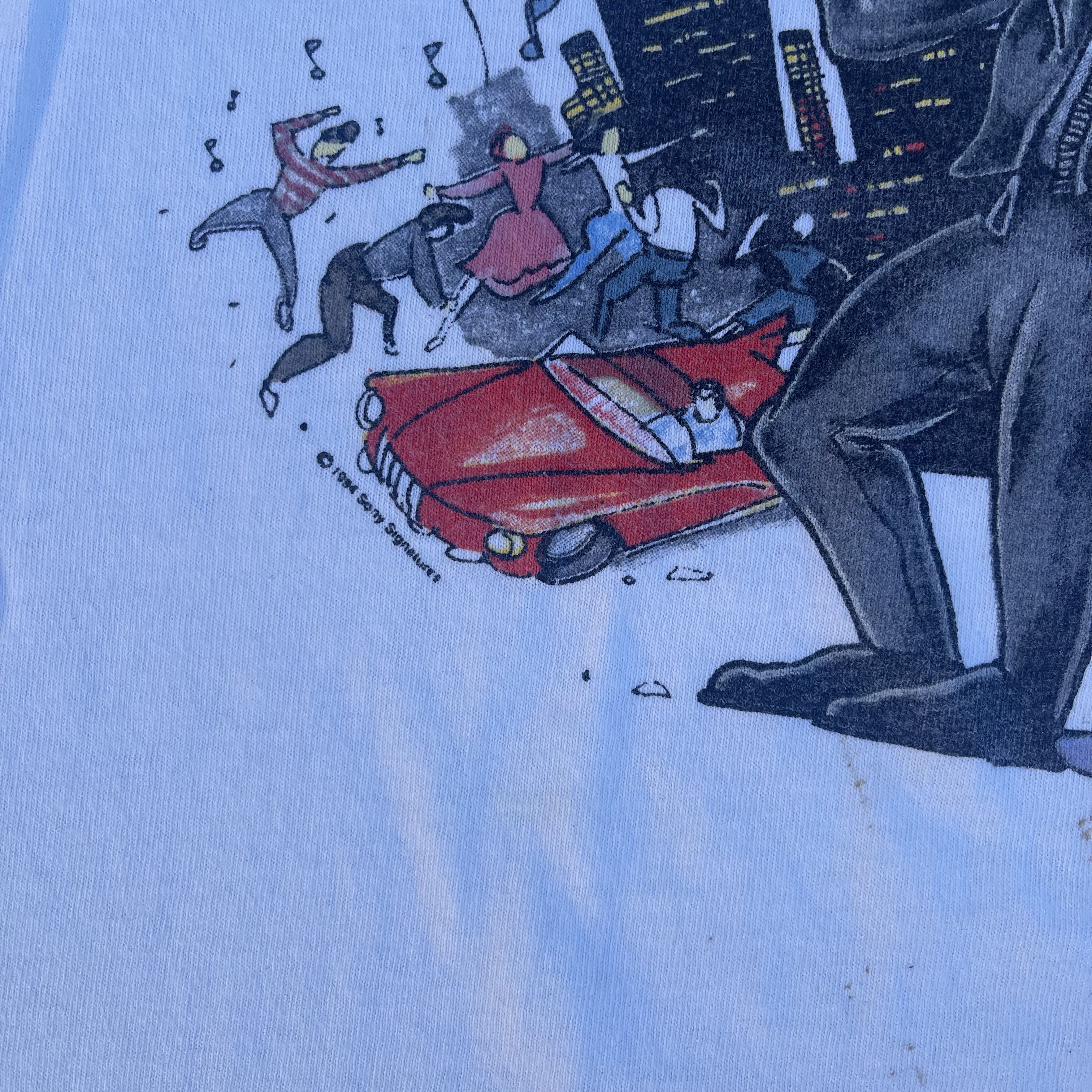 Vintage 1994 Grease Movie Promo T-shirt Size US XL / EU 56 / 4 - 6 Thumbnail