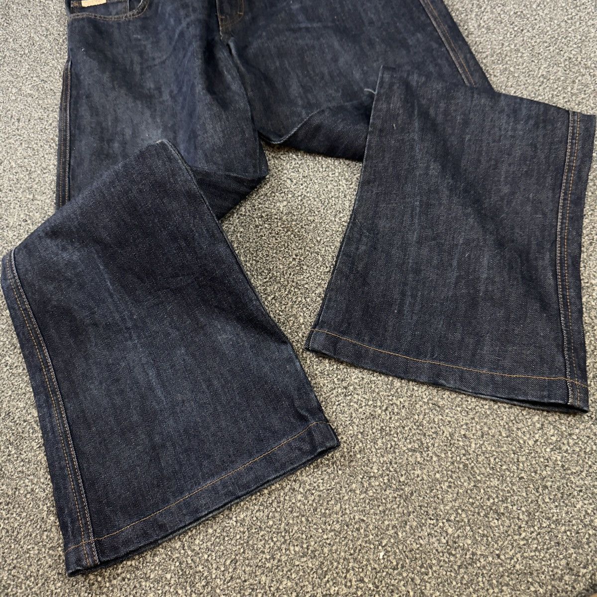Calvin Klein Vintage Y2K Baggy Flared Asap Denim Size US 36 / EU 52 - 9 Thumbnail