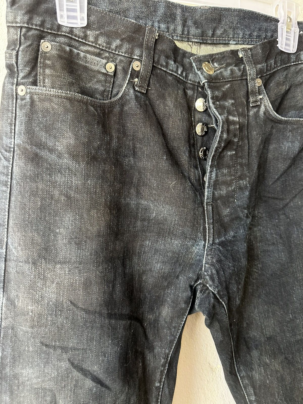 Helmut Lang Helmut Lang Archive Layer-Dye Waxed-Effect Skinny Denim Size US 29 - 3 Thumbnail