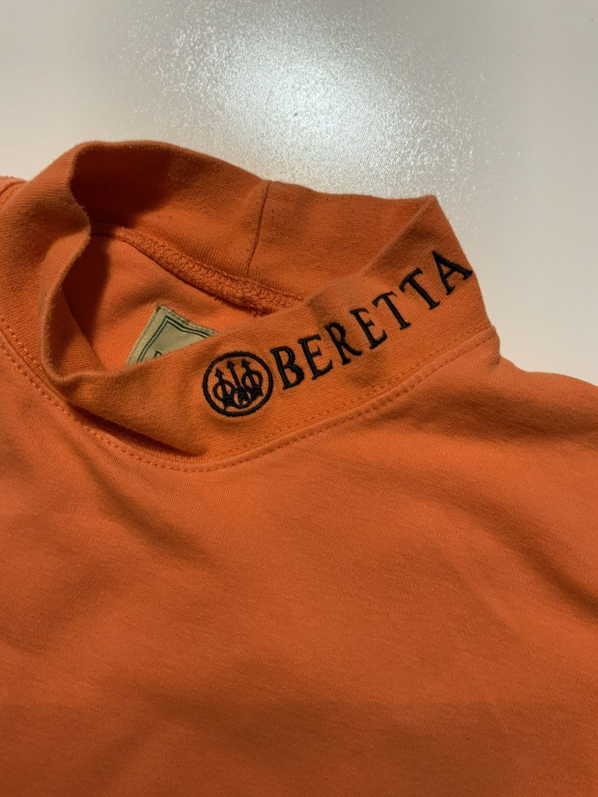 Beretta Beretta Italian Firearms Guns Weapons Orange Mock Neck Shirt Size US M / EU 48-50 / 2 - 11 Thumbnail