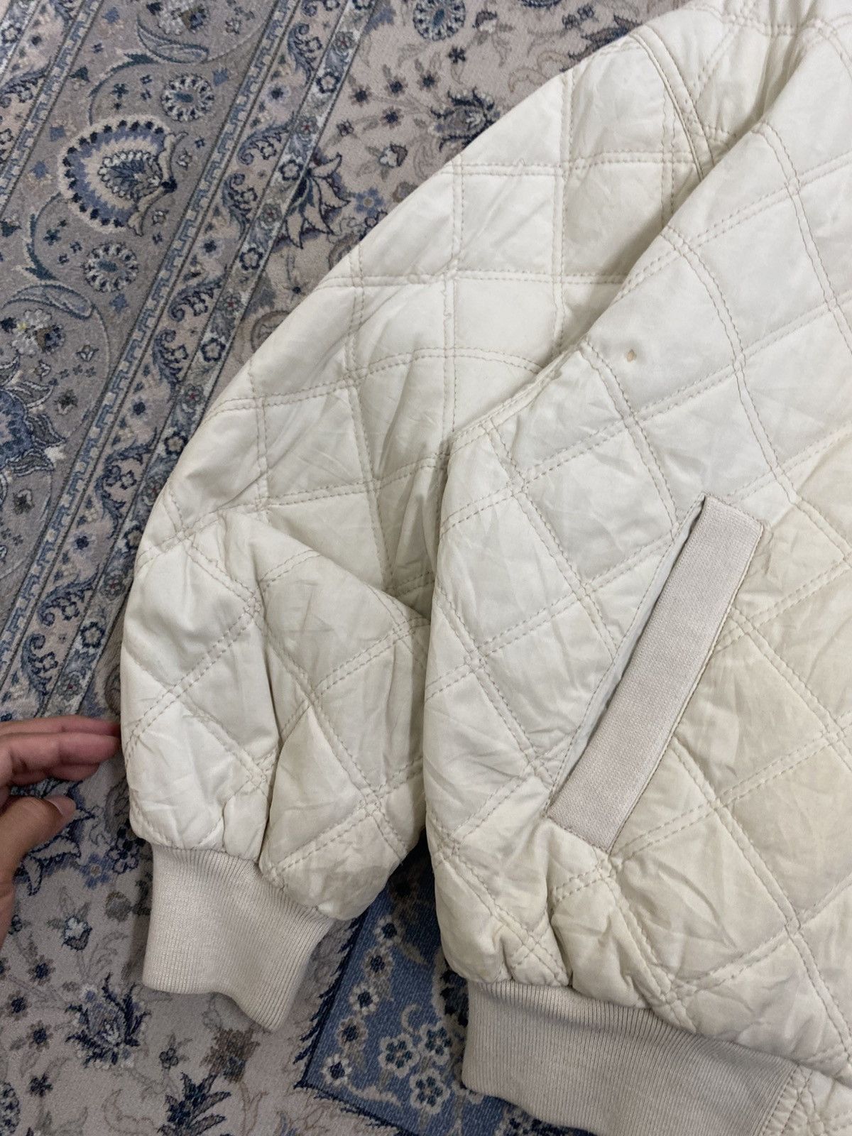 Lacoste VINTAGE 80s LACOSTE QUILTED BOMBER JACKET ZIPPER WINTER Size US S / EU 44-46 / 1 - 6 Thumbnail