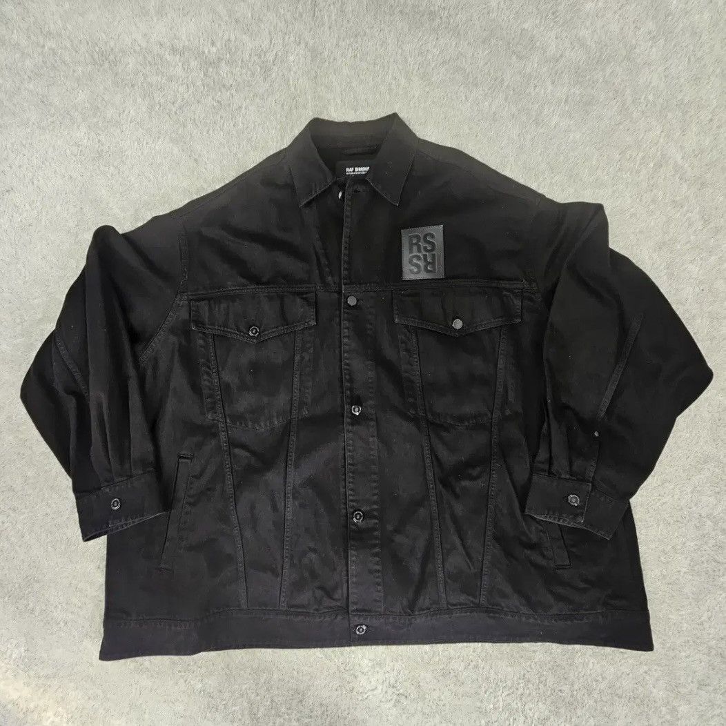 Raf Simons Raf Simons AW22 Altered Reality Black Denim Jacket Size US L / EU 52-54 / 3 - 3 Thumbnail