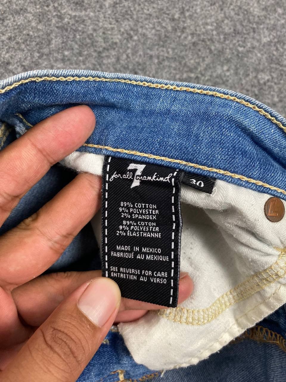 7 For All Mankind 7 for all mankind distressed denim nice design Size 32" / US 10 / IT 46 - 13 Thumbnail