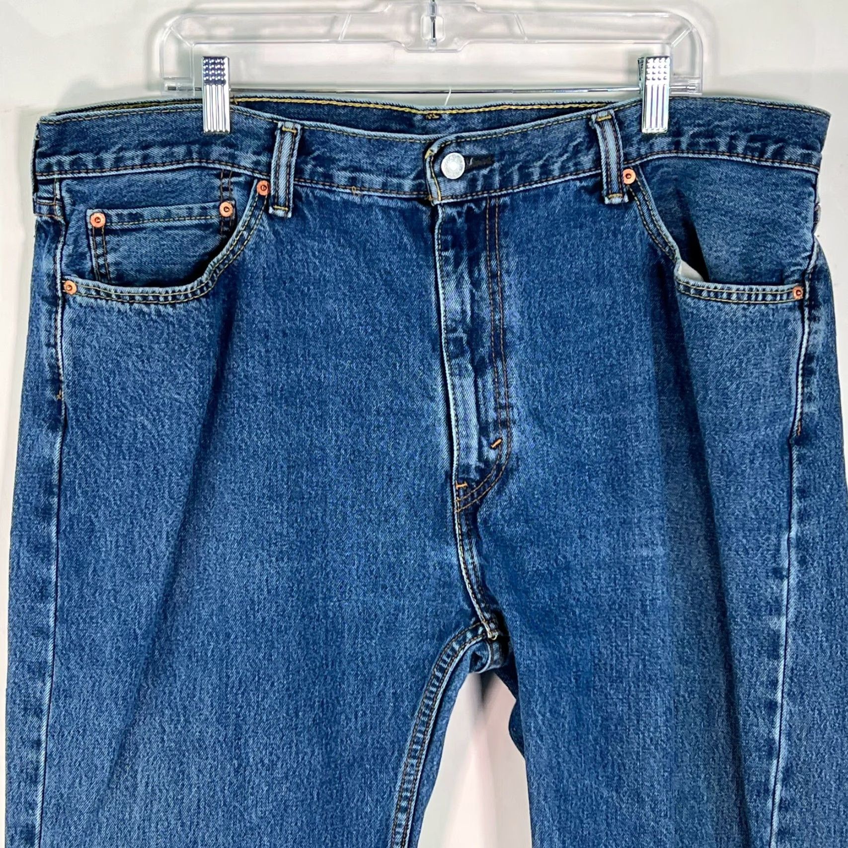 Levi's Levi's 505 Jeans Men Straight Denim Blue Mid Rise 40X32 Casual Pockets Stretch 5-Pocket Regular Size Type Regular Mens Size US 40 / EU 56 - 3 Thumbnail