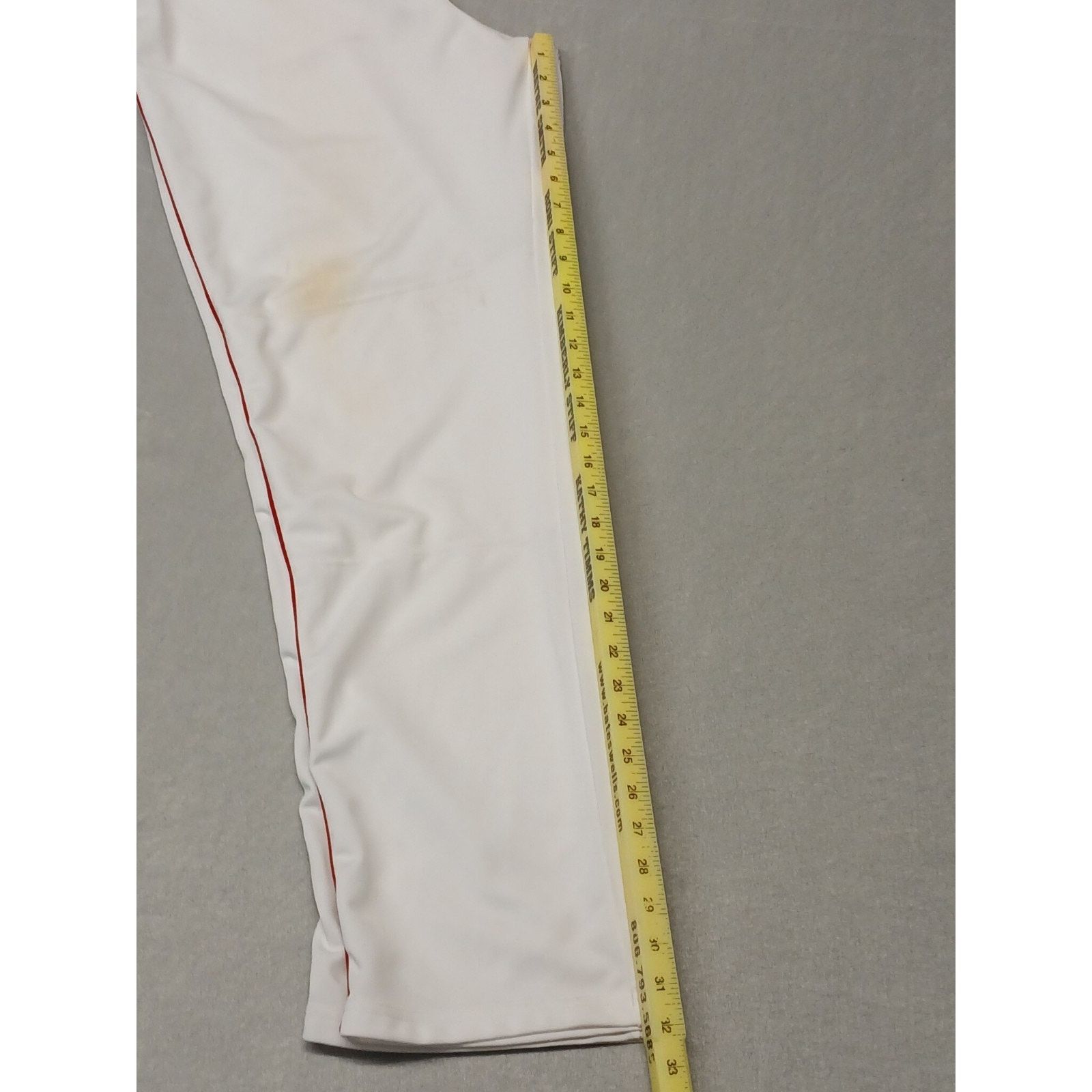 Under Armour Under Armour (XL) White Red Pin Stripe Sports Stretch Pants Size US 36 / EU 52 - 3 Thumbnail