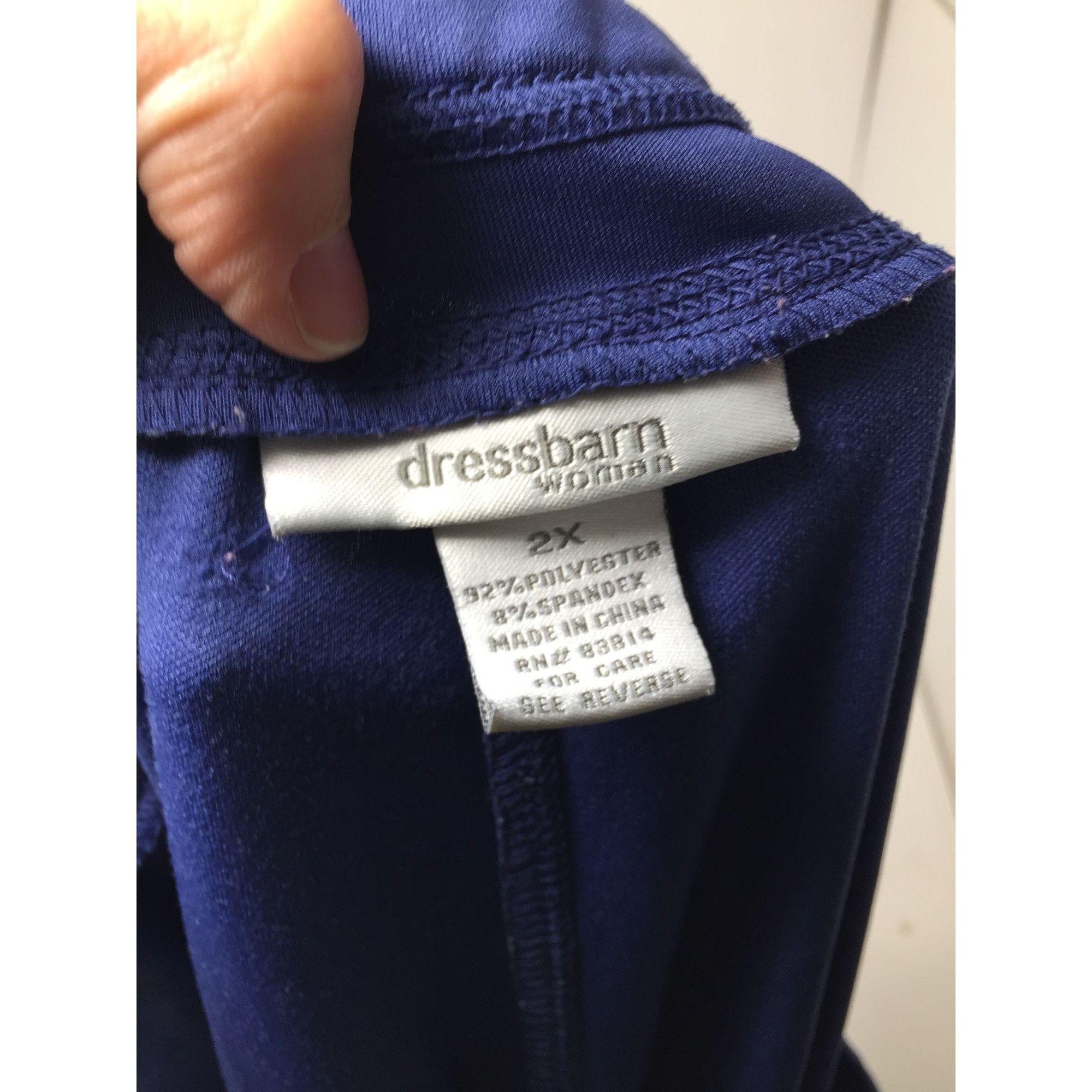 Other ''Dressbarn Woman'' Womens Size 2X Blue Pants Size 42" / US 20 - 5 Thumbnail