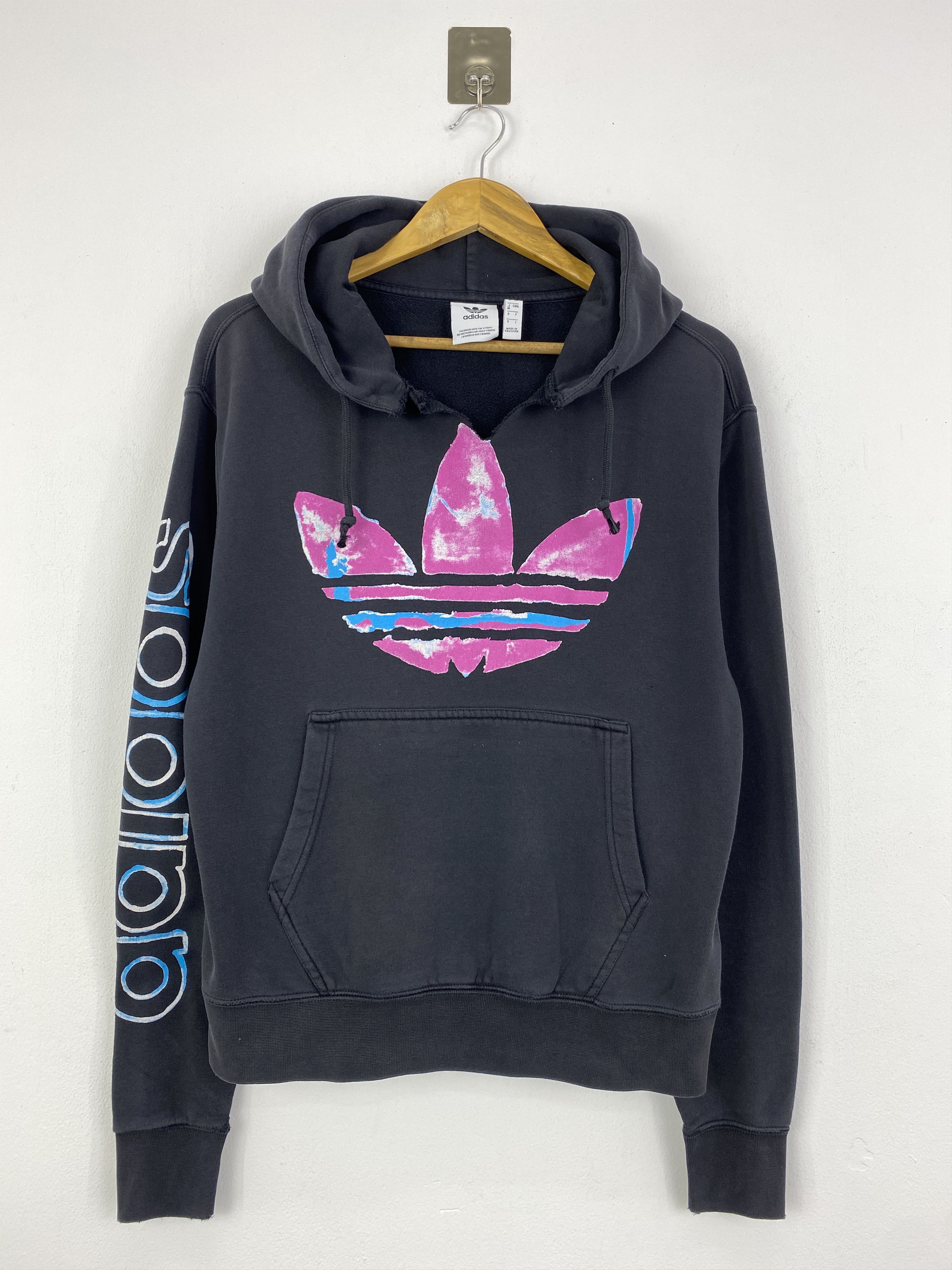 Adidas Vintage Adidas Big Logo Pullover Hoodie SH0149 Size US L / EU 52-54 / 3 - 1 Thumbnail