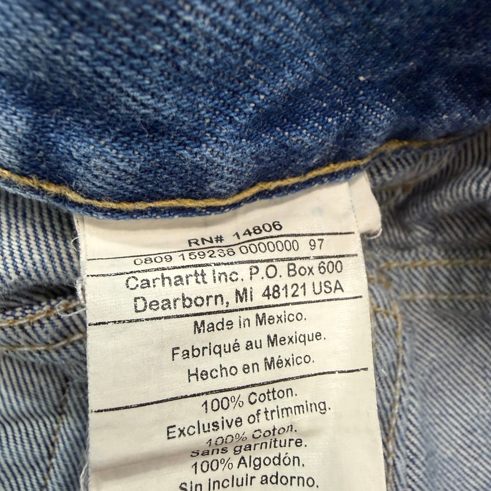 Carhartt Vintage Carhartt Relaxed Fit Straight Leg Jeans Men's 38x34 Size US 38 / EU 54 - 4 Thumbnail