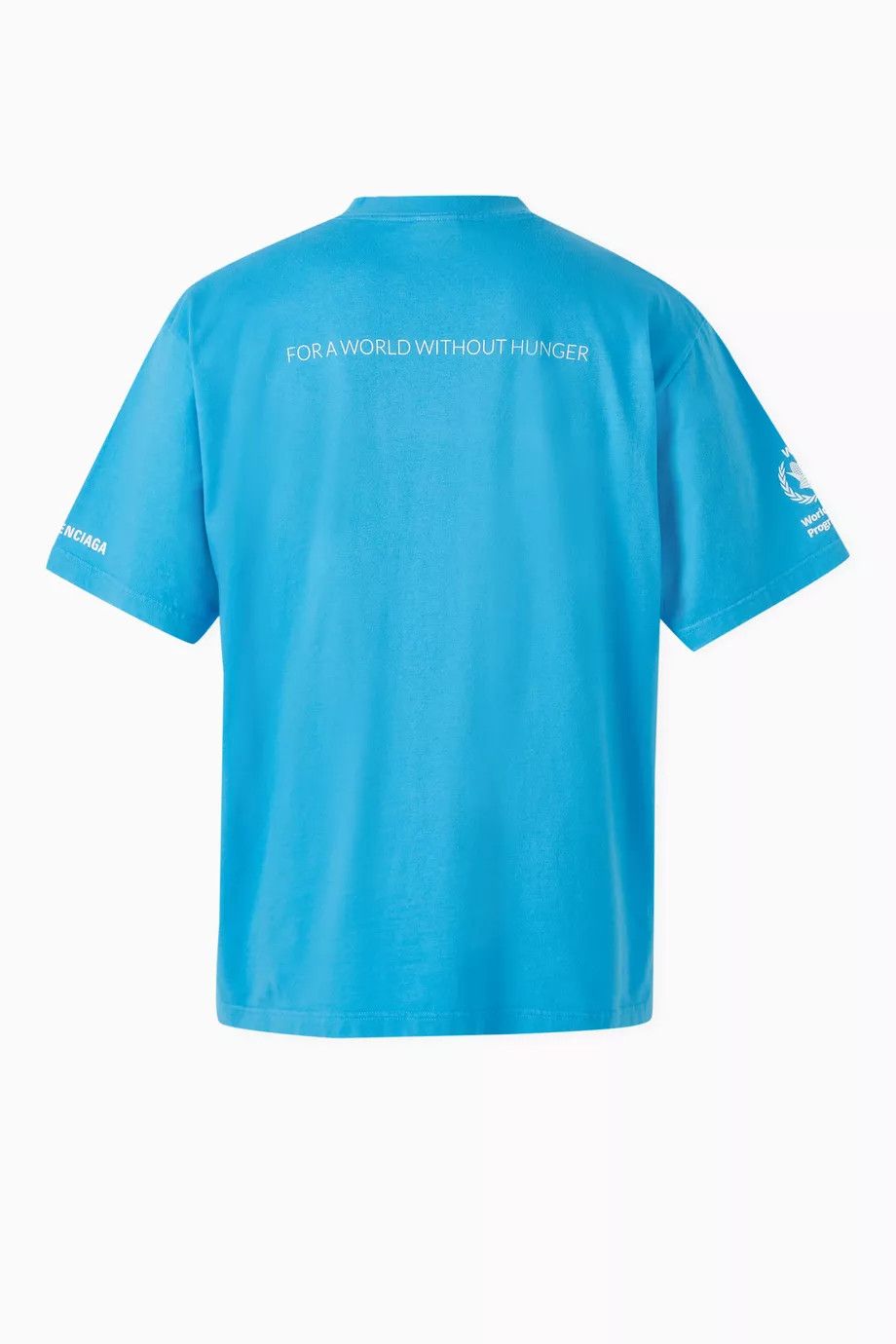 Balenciaga o1bcso1str0125 Dup / Medium Fit T-Shirt in Azure Blue/White Size XL / US 12-14 / IT 48-50 - 2 Thumbnail