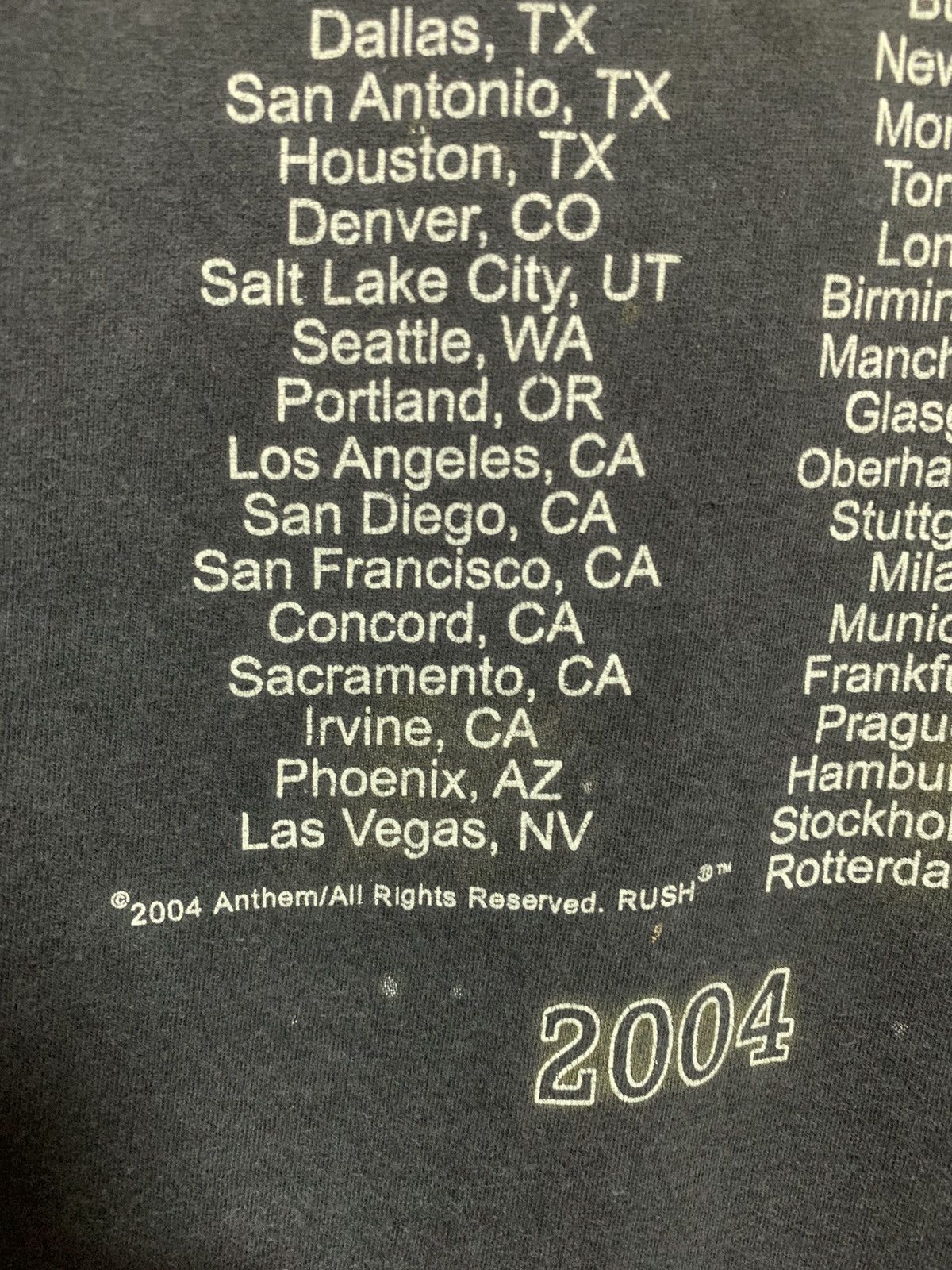 Band Tees Vtg RUSH 30th Anniversary Dinosaur Logo Tour Tee Size US M / EU 48-50 / 2 - 9 Thumbnail